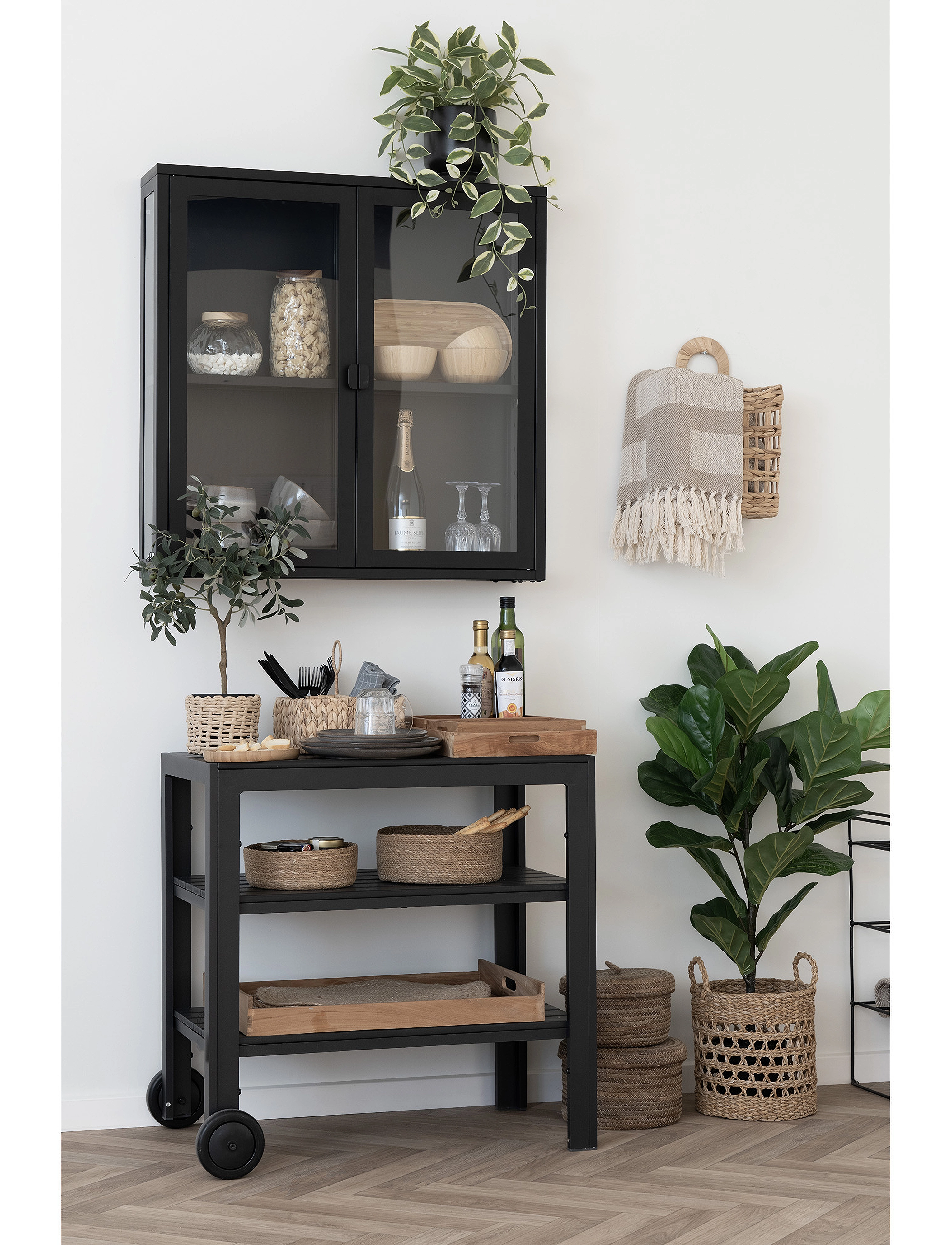 House Nordic - Ebba - Tray in teak, nature, 58x38 cm - køb efter pris - natural - 5