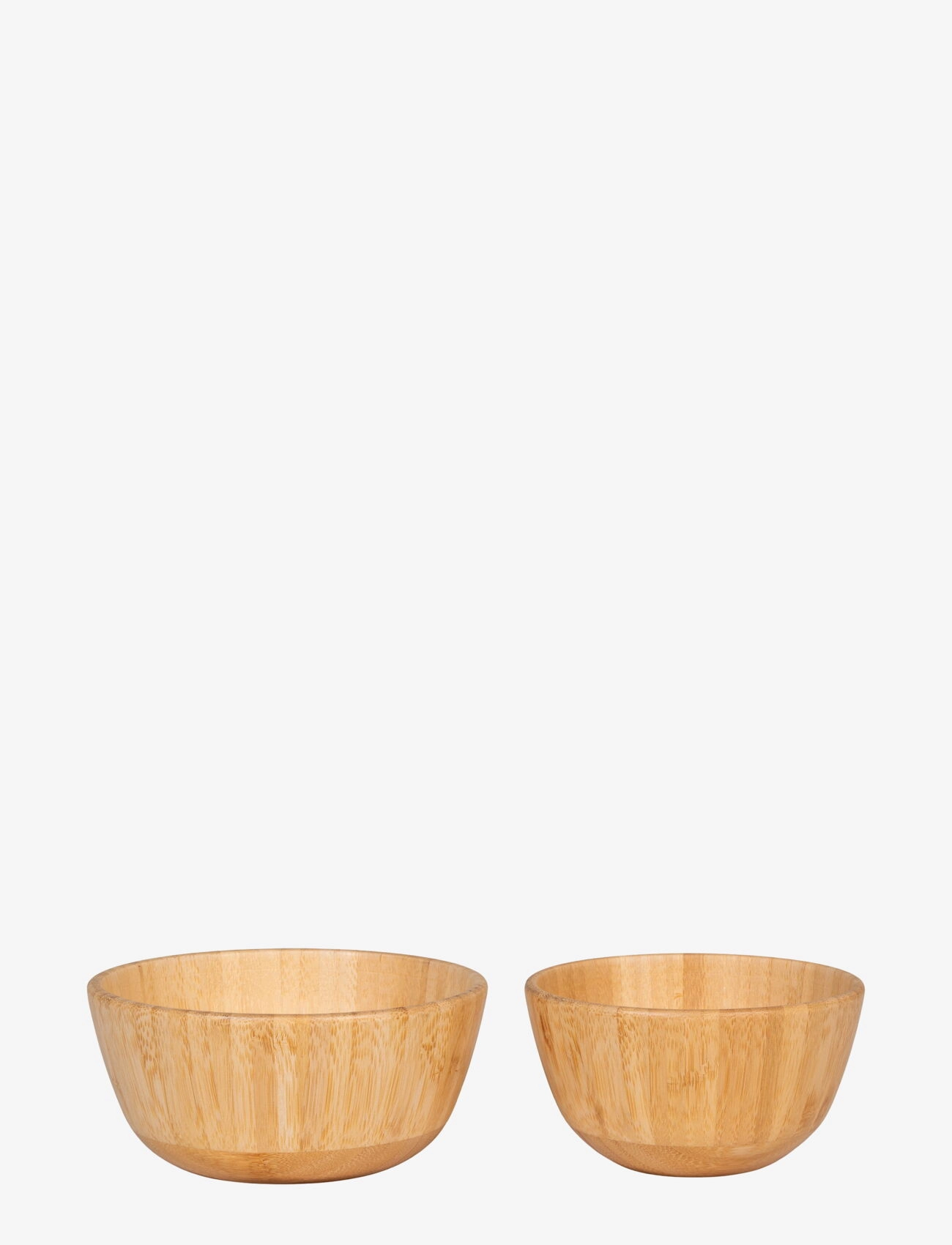 House Nordic Signe Bowl, Bamboo, Natural Set Of 2, Serving Skål, Beige, Str: 7X15X15CM