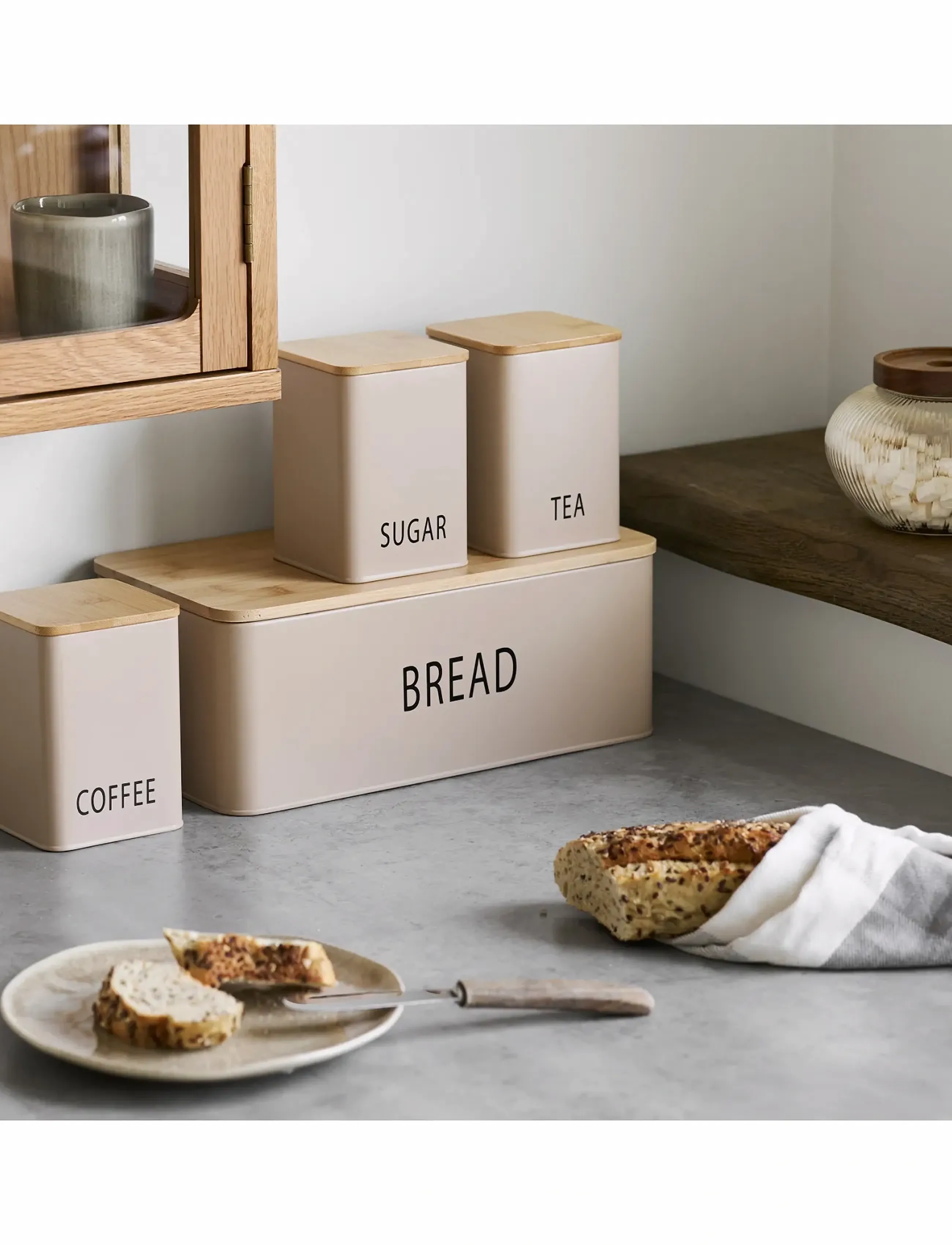 House Nordic Teko, 18X33X13.5 cm, Beige, Køkkenopbevaring > Brødkasser Og -Kurve, Unisex