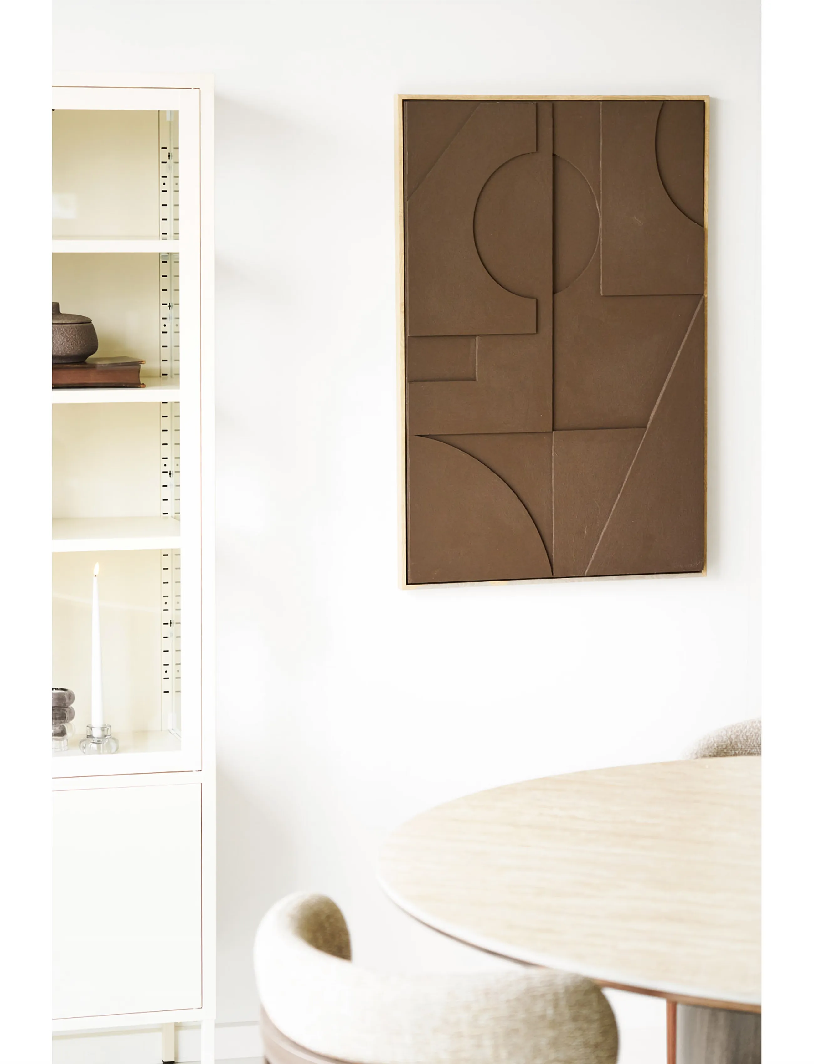 House Nordic - Ingrid - Relief wall decoration - wand dekoration - brown - 5