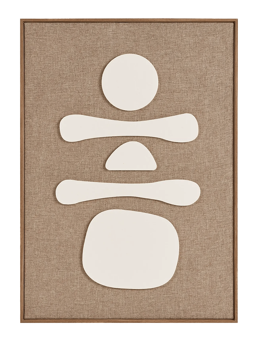 House Nordic - Ditte - Relief wall decoration - sienas dekorācijas - brown / beige - 1