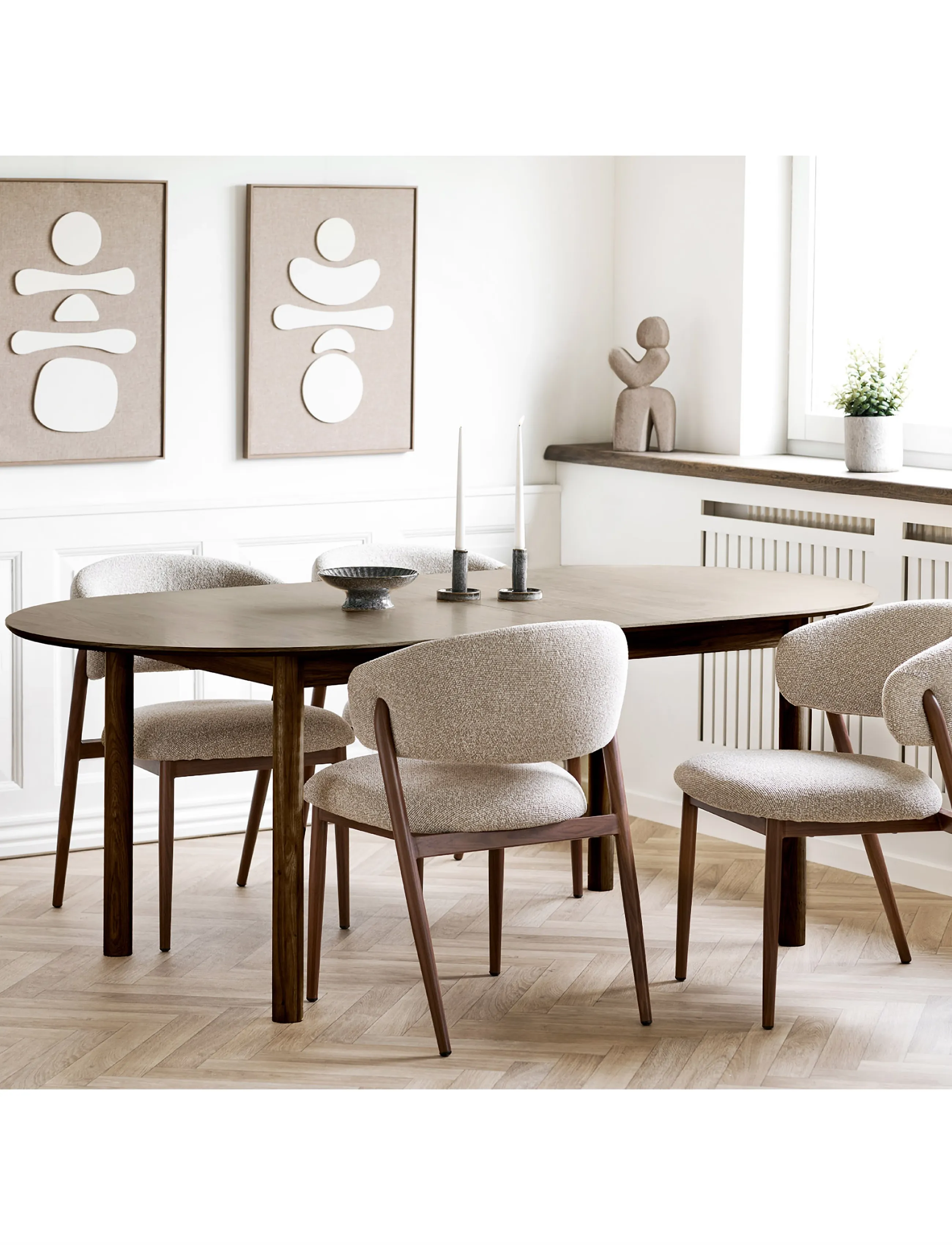 House Nordic - Ditte - Relief wall decoration - vægdekorationer - brown / beige - 0