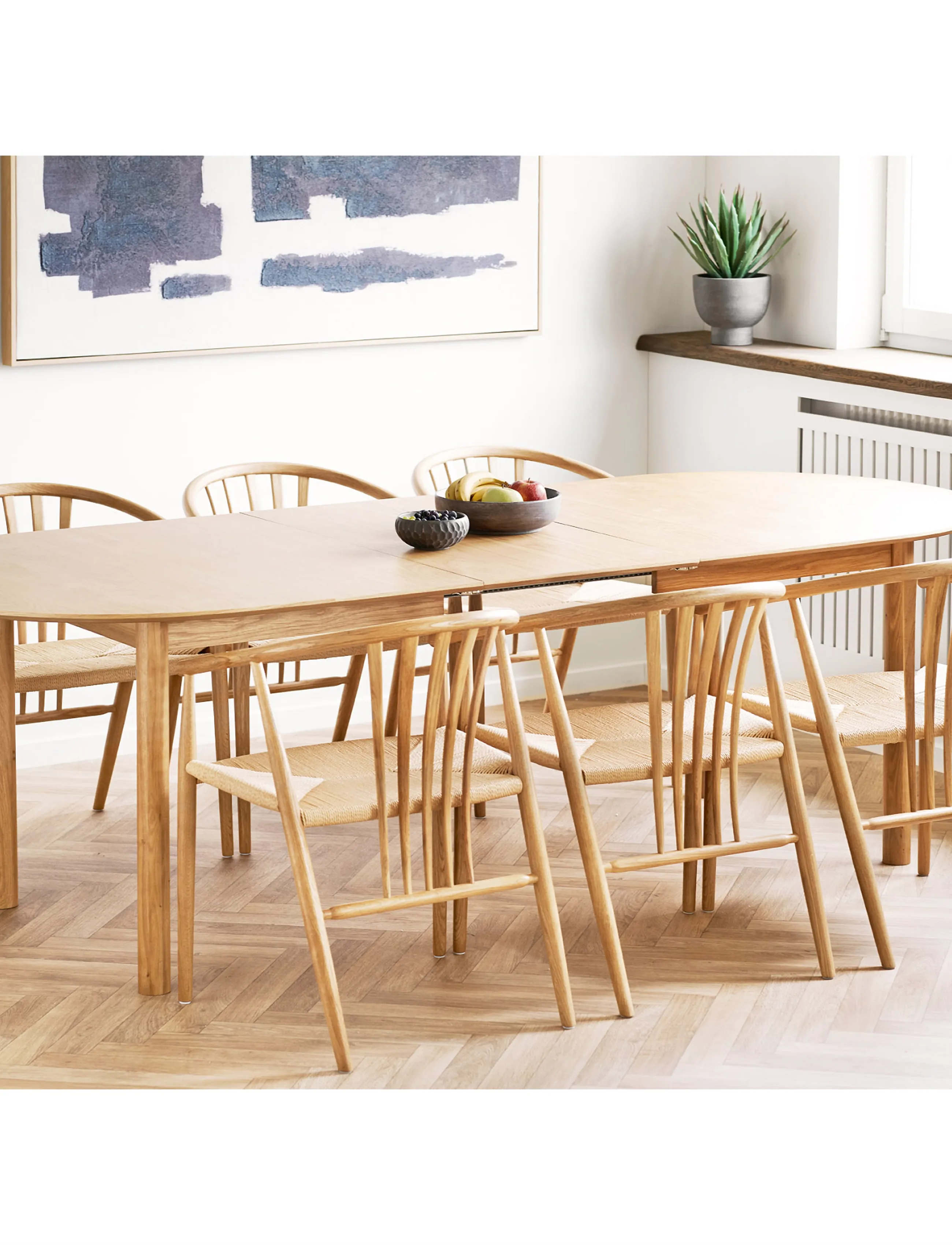 House Nordic - Ida - Canvas print with hand painted details - plakater & billedrammer - beige / blue - 4