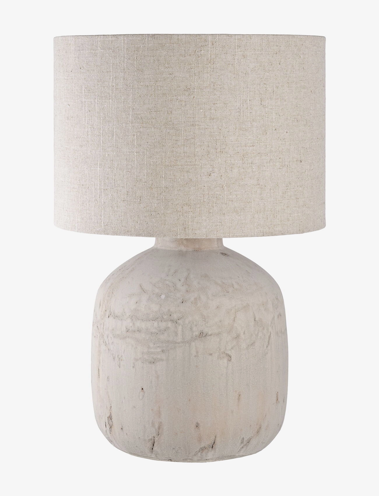 House Nordic Tyra Table Lamp, Ceramic, Stone Structure, Bordlampe, Beige, Str: 46.5X30X30CM