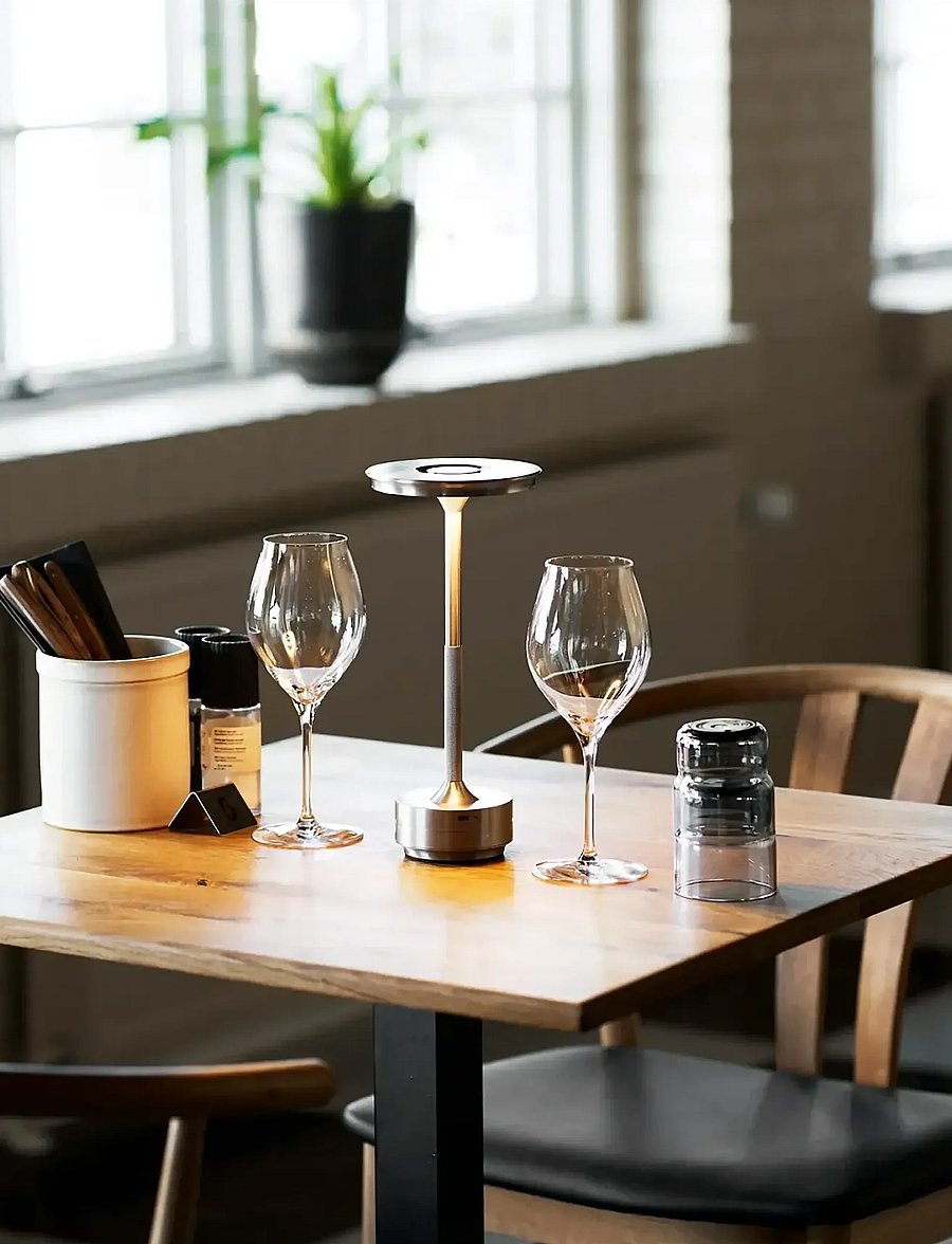 House Nordic - Fina - Table lamp, rechargeable - kaasaskantavad lambid - silver - 4
