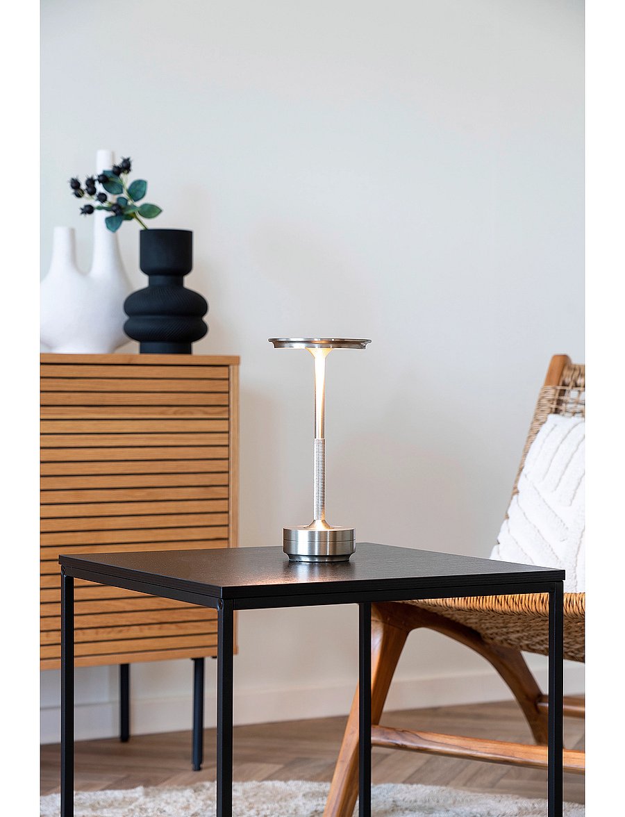 House Nordic - Fina - Table lamp, rechargeable - kaasaskantavad lambid - silver - 5