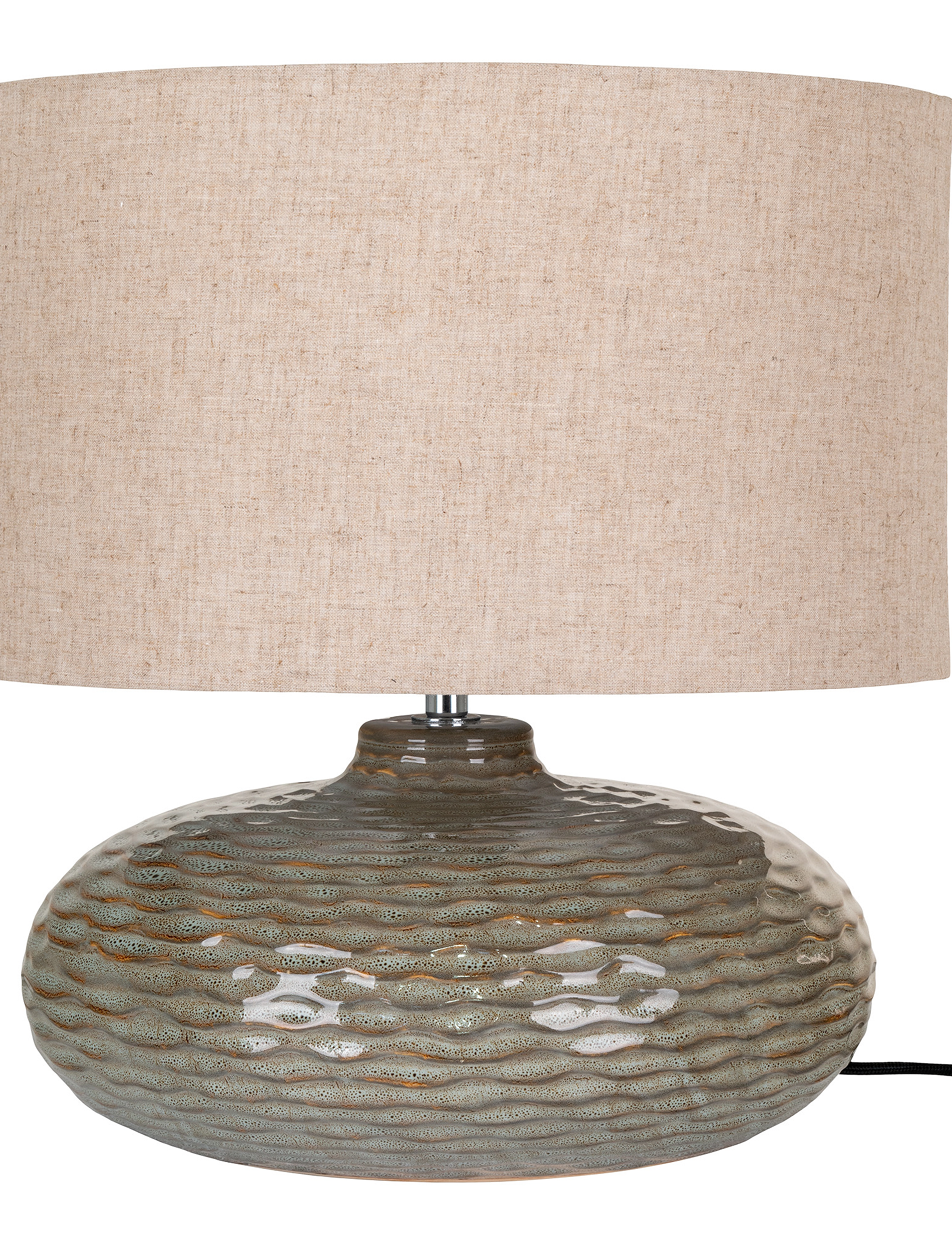 House Nordic - Misa - Table Lamp, green ceramic with lampshade - bordlamper - green - 4