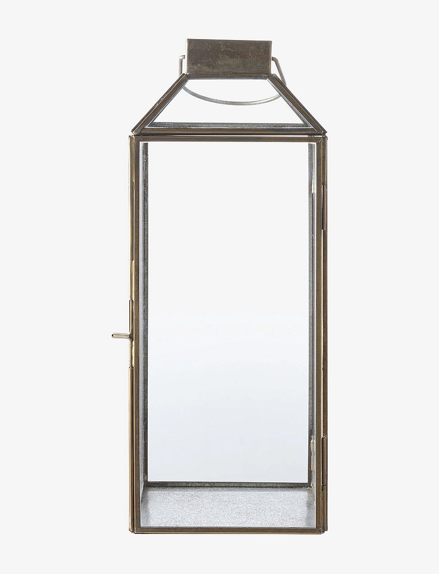 House Nordic - Oline - Lantern, metal/glass, antique brass look - laternen - antique brass look - 1