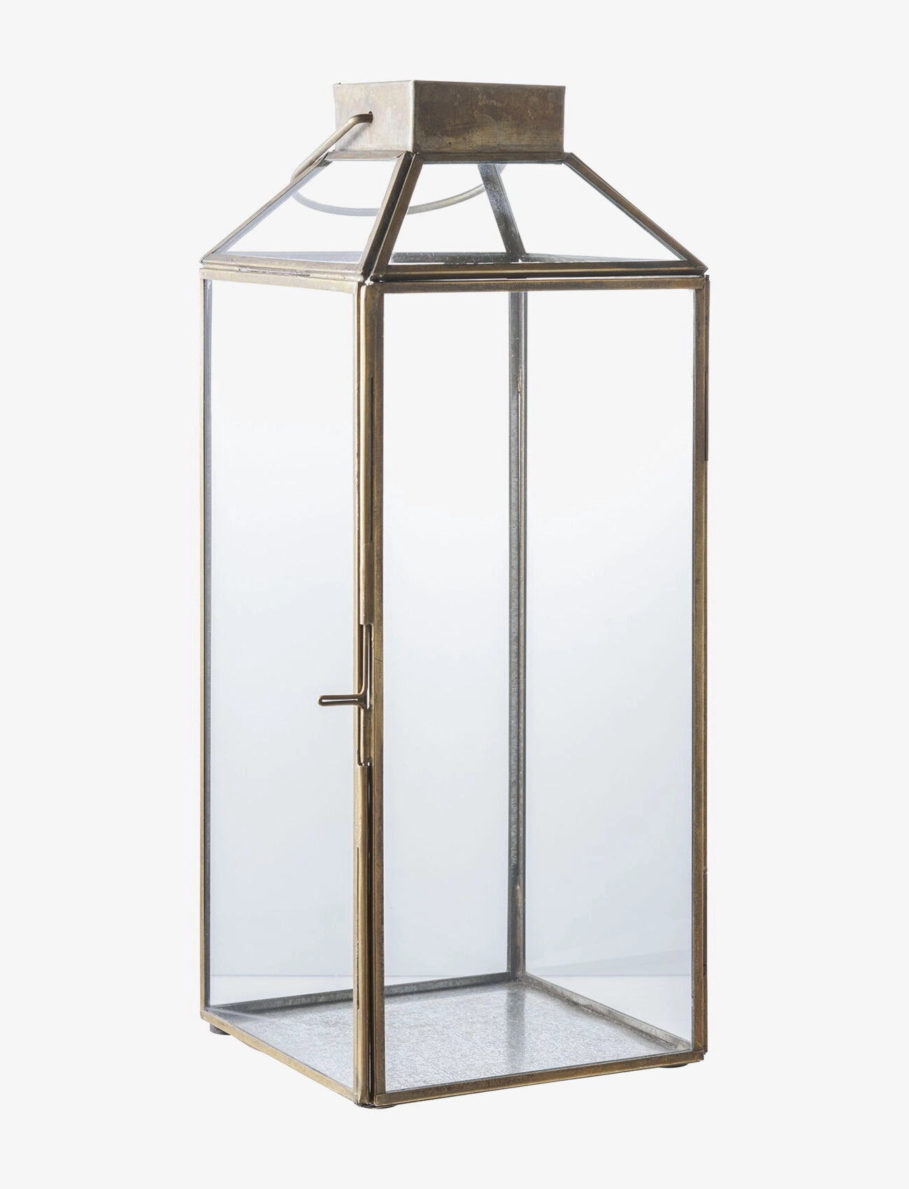 House Nordic - Oline - Lantern, metal/glass, antique brass look - lyhdyt - antique brass look - 2