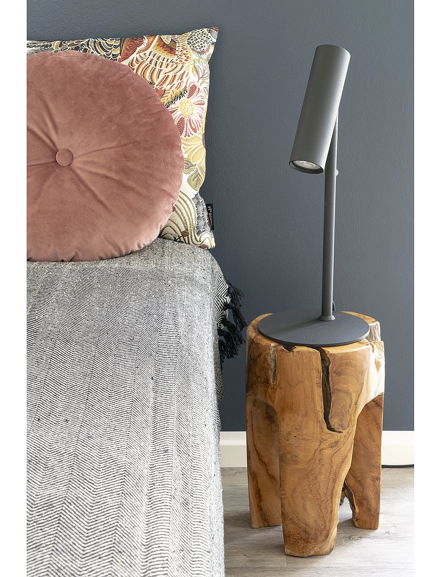 House Nordic - Nida - Lamp, black, 200 cm fabric cord - laualambid - black - 5