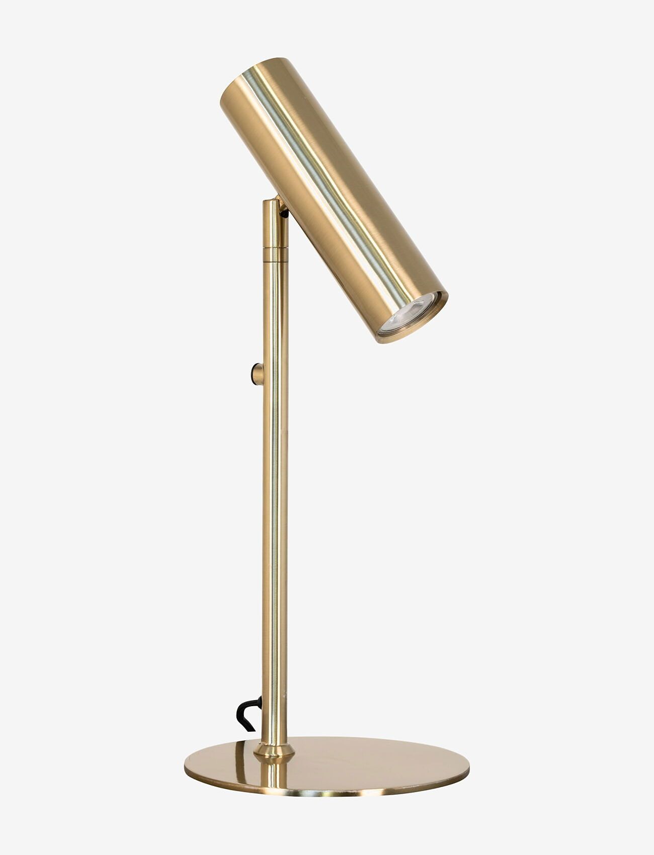 House Nordic - Nida - Lamp, brass, 200 cm fabric cord - schreibtisch- & tischlampen - brass - 0