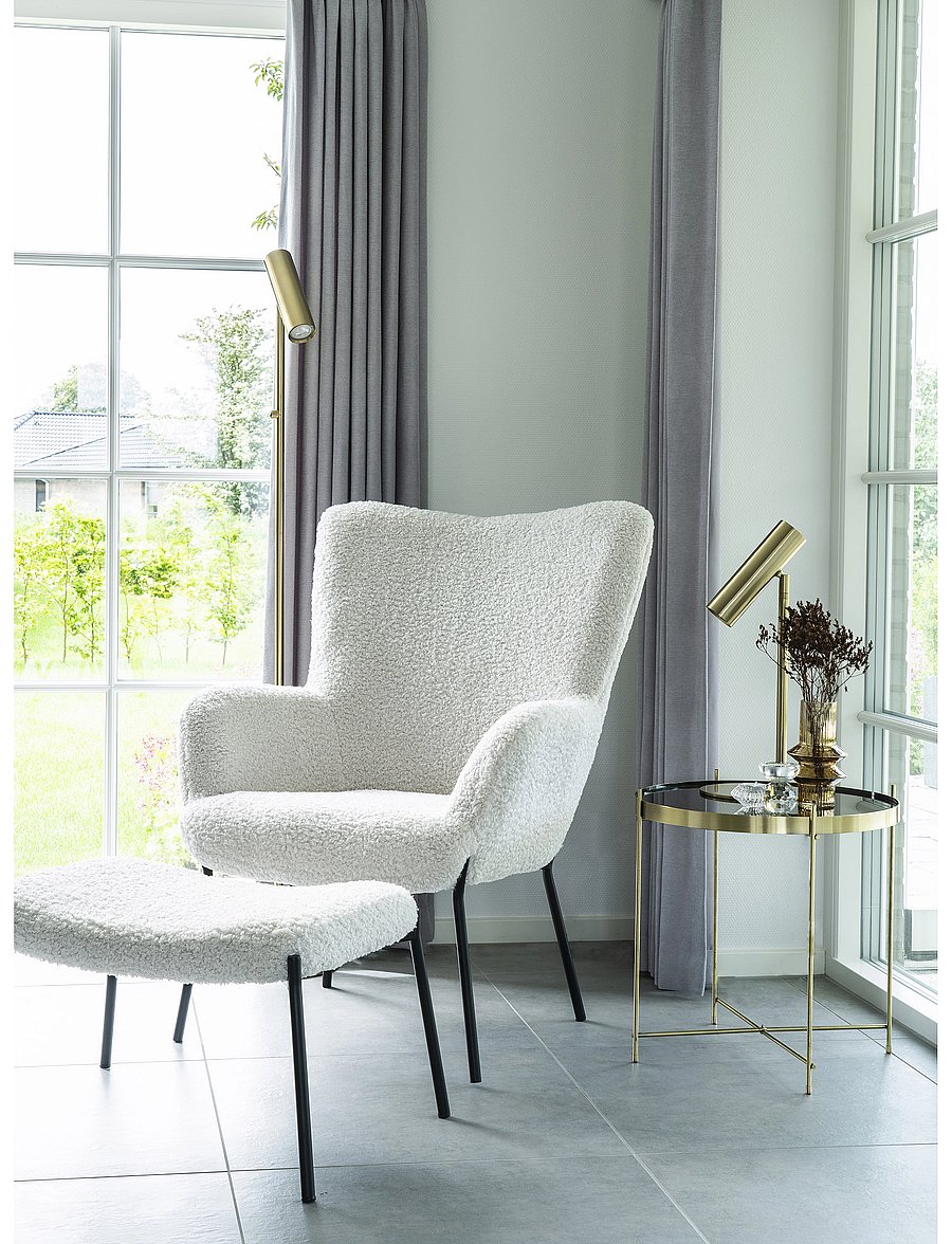 House Nordic - Nida - Lamp, brass, 200 cm fabric cord - laualambid - brass - 0