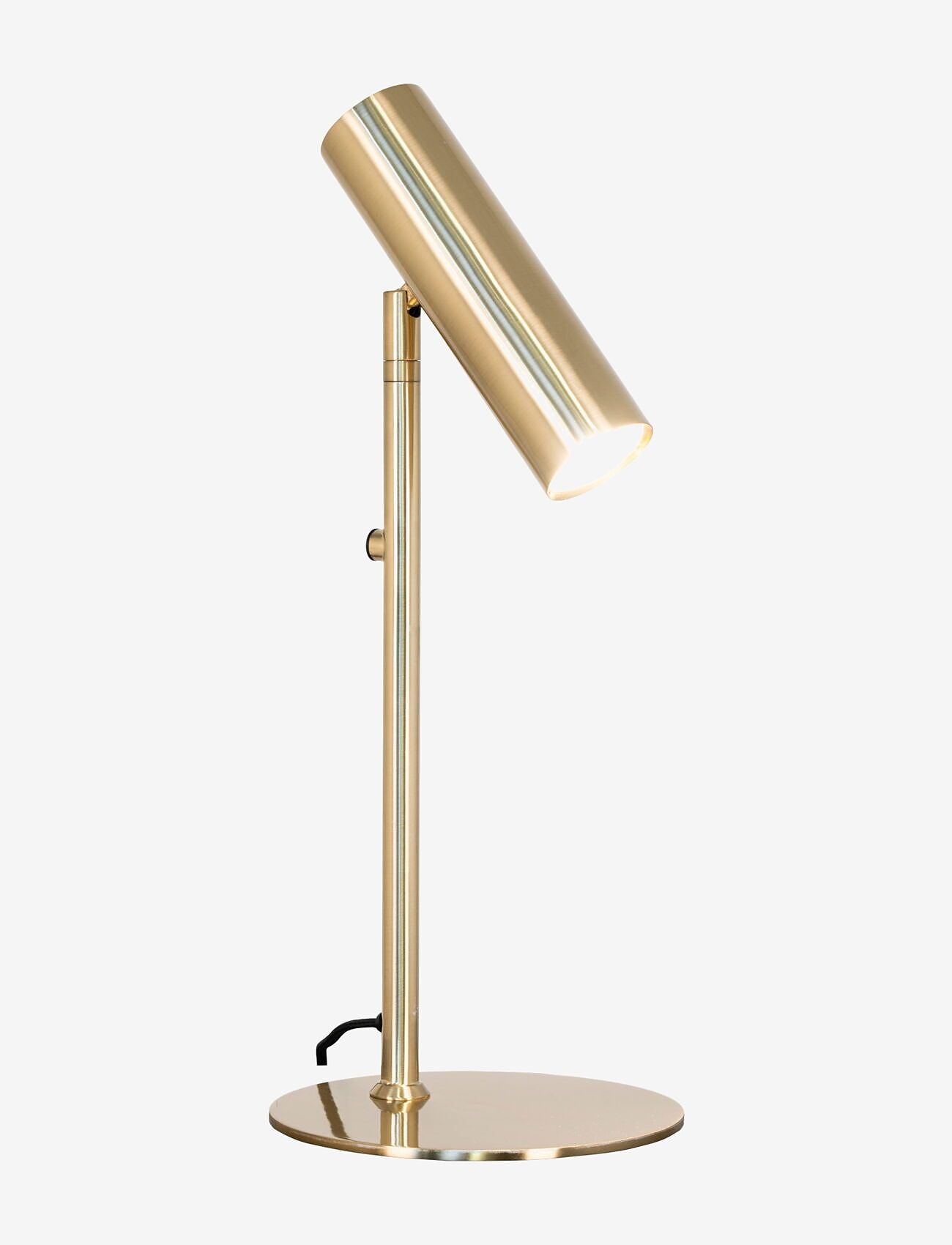 House Nordic - Nida - Lamp, brass, 200 cm fabric cord - schreibtisch- & tischlampen - brass - 2