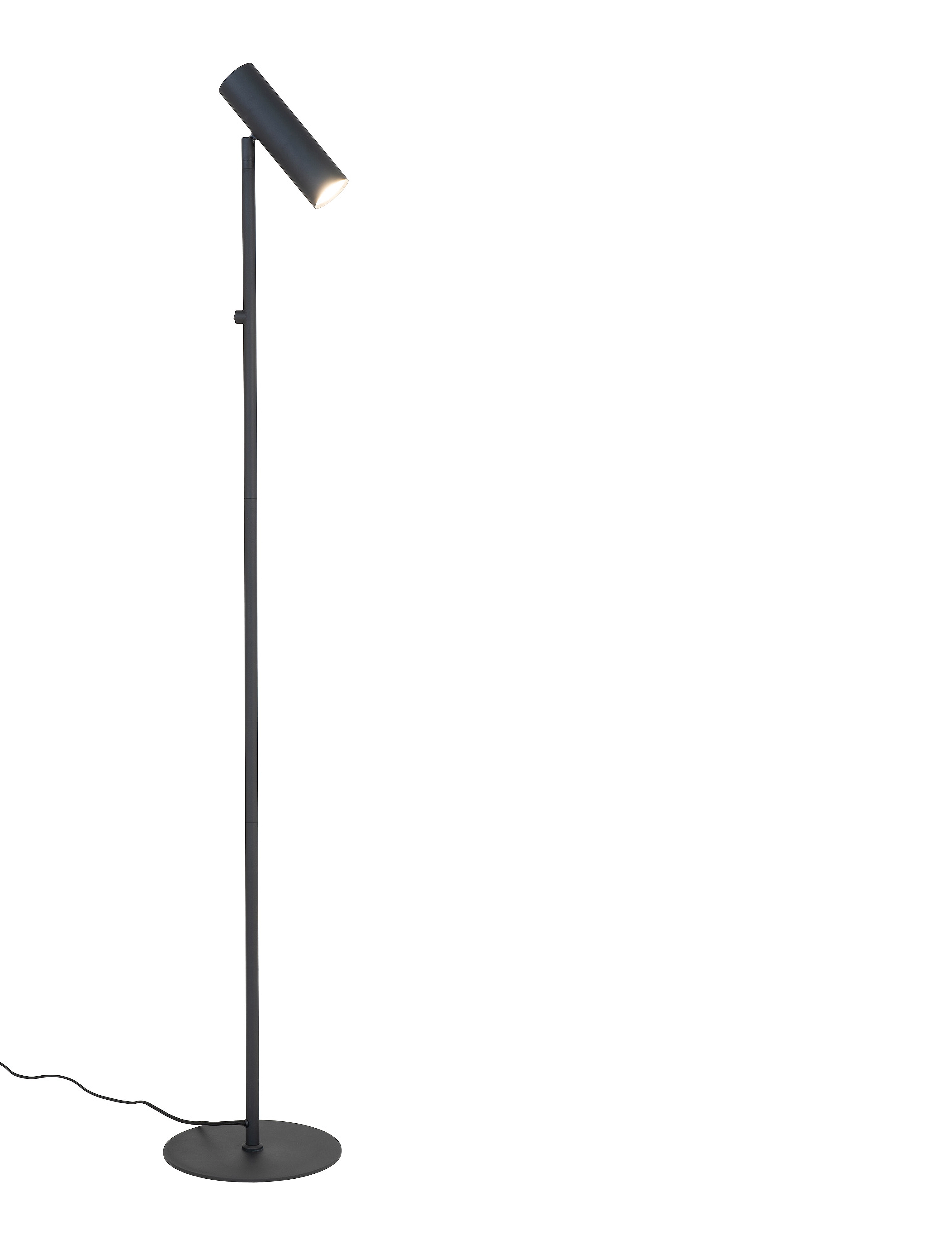 House Nordic - Nida - Lamp, black, 210 cm fabric cord - vloerlampen - black - 5