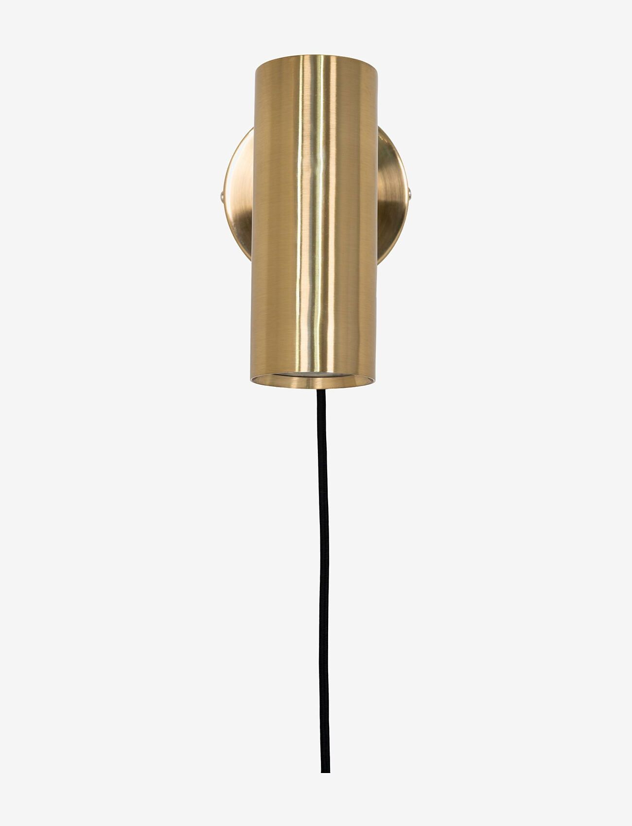 House Nordic - Nida - Lamp, brass, 190 cm fabric cord - appliques murales - brass - 2
