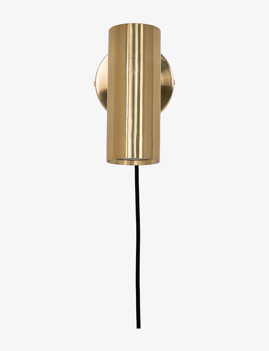 House Nordic - Nida - Lamp, brass, 190 cm fabric cord - sieniniai šviestuvai - brass - 2