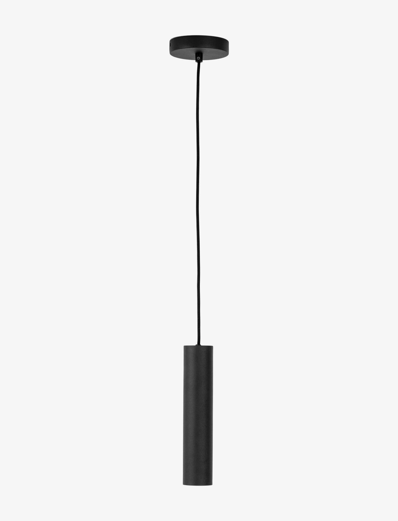 House Nordic Nida - Lamp, black, 120 cm fabric cord - Belysning - BLACK / black