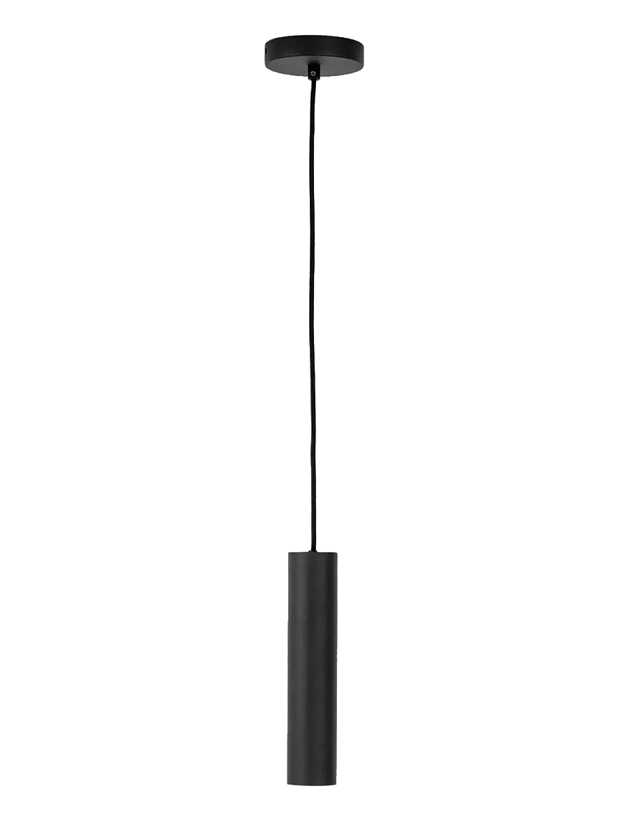 House Nordic - Nida - Lamp, black, 120 cm fabric cord - lampy wiszące - black - 2