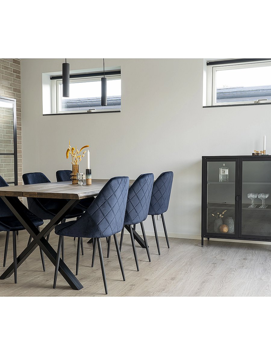 House Nordic - Nida - Lamp, black, 120 cm fabric cord - lampy wiszące - black - 5
