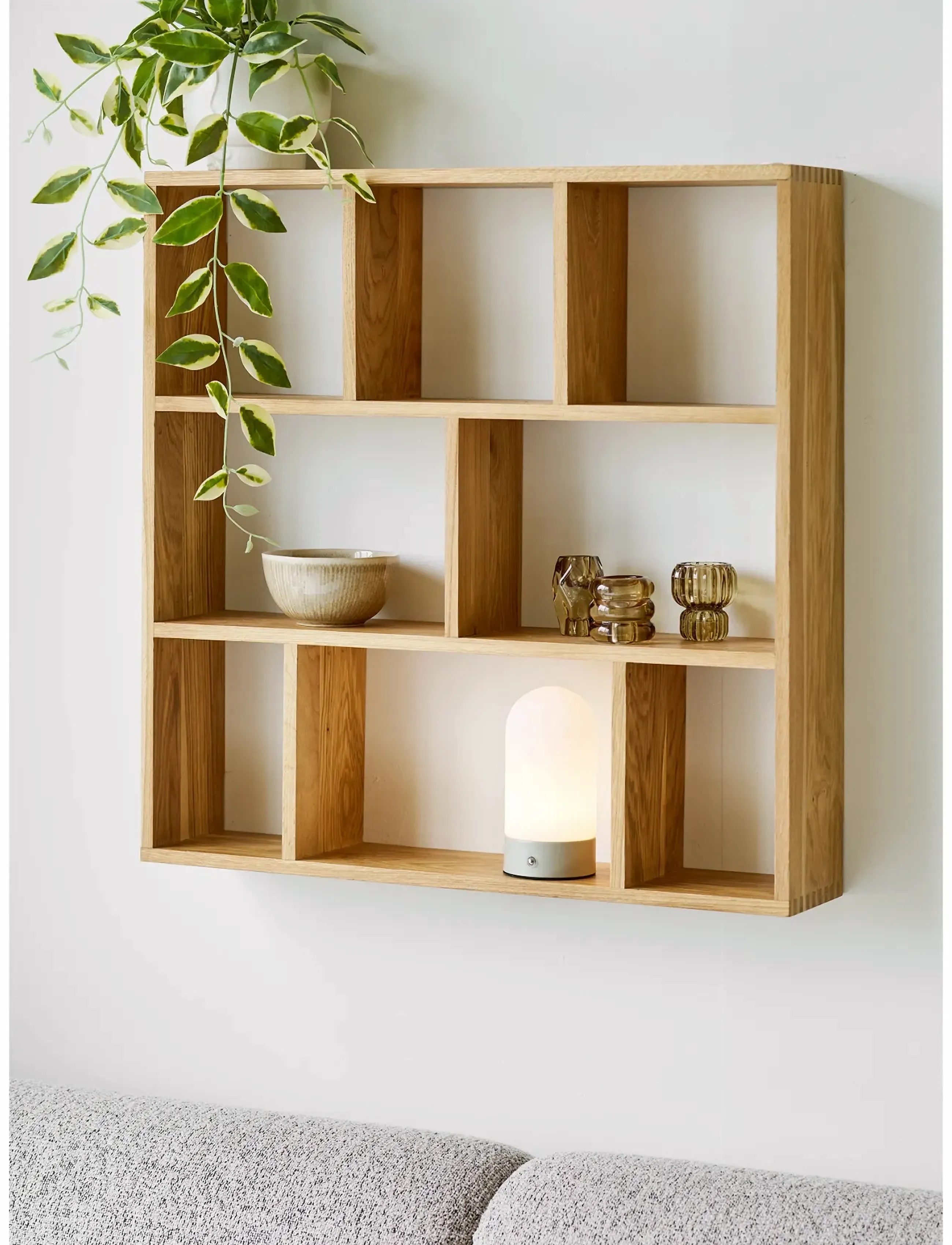 House Nordic Aska, 9X9X18 cm, Beige, Lamper > Bordlamper, Unisex