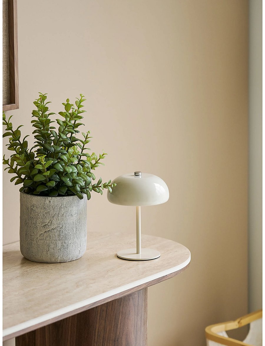 House Nordic - Maren - Table lamp, rechargeable, metal - kaasaskantavad lambid - beige - 4
