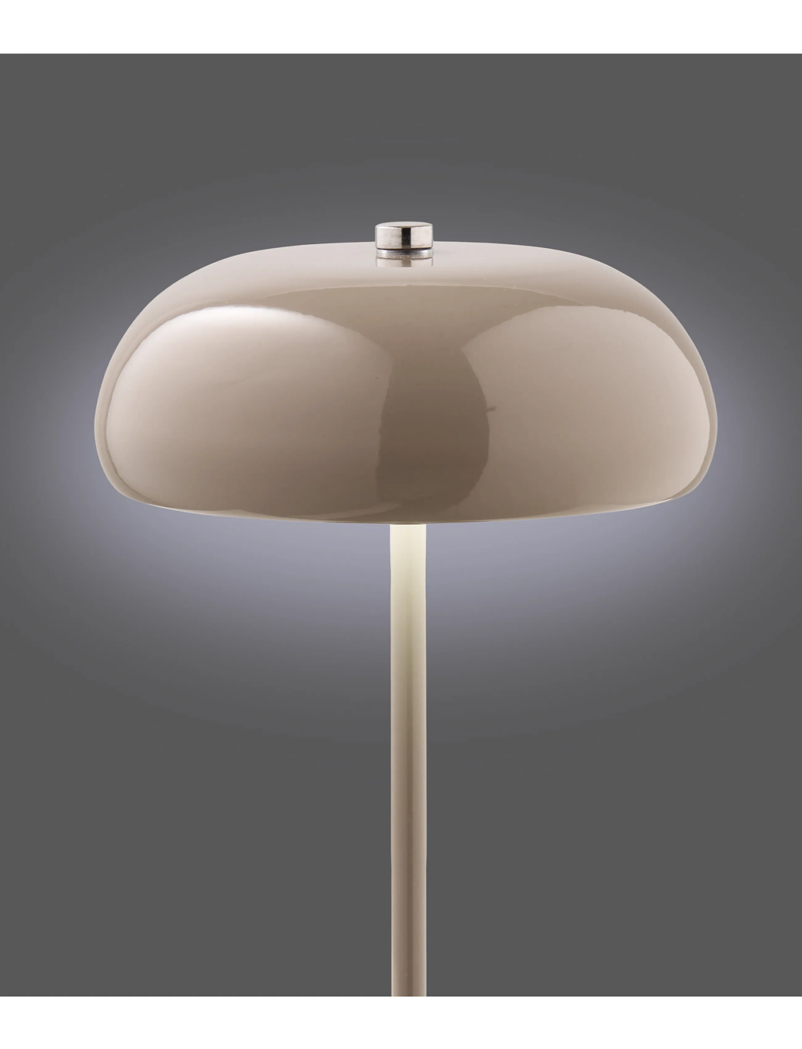 House Nordic - Maren - Table lamp, rechargeable, metal - portable lamps - taupe - 3