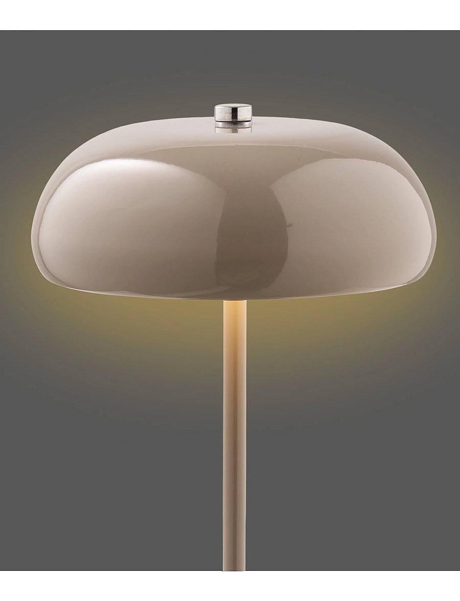 House Nordic - Maren - Table lamp, rechargeable, metal - kaasaskantavad lambid - taupe - 4