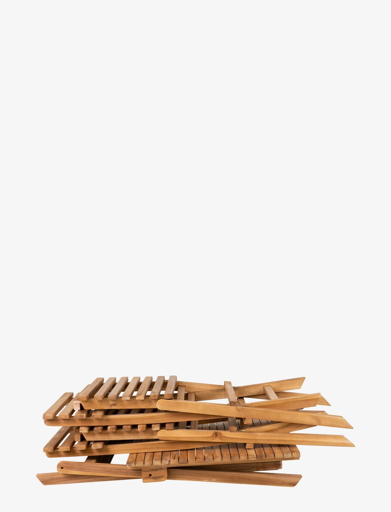 House Nordic - Sani - Café set, 2 chairs and 1 table , teak, nature - möbler - natural - 3
