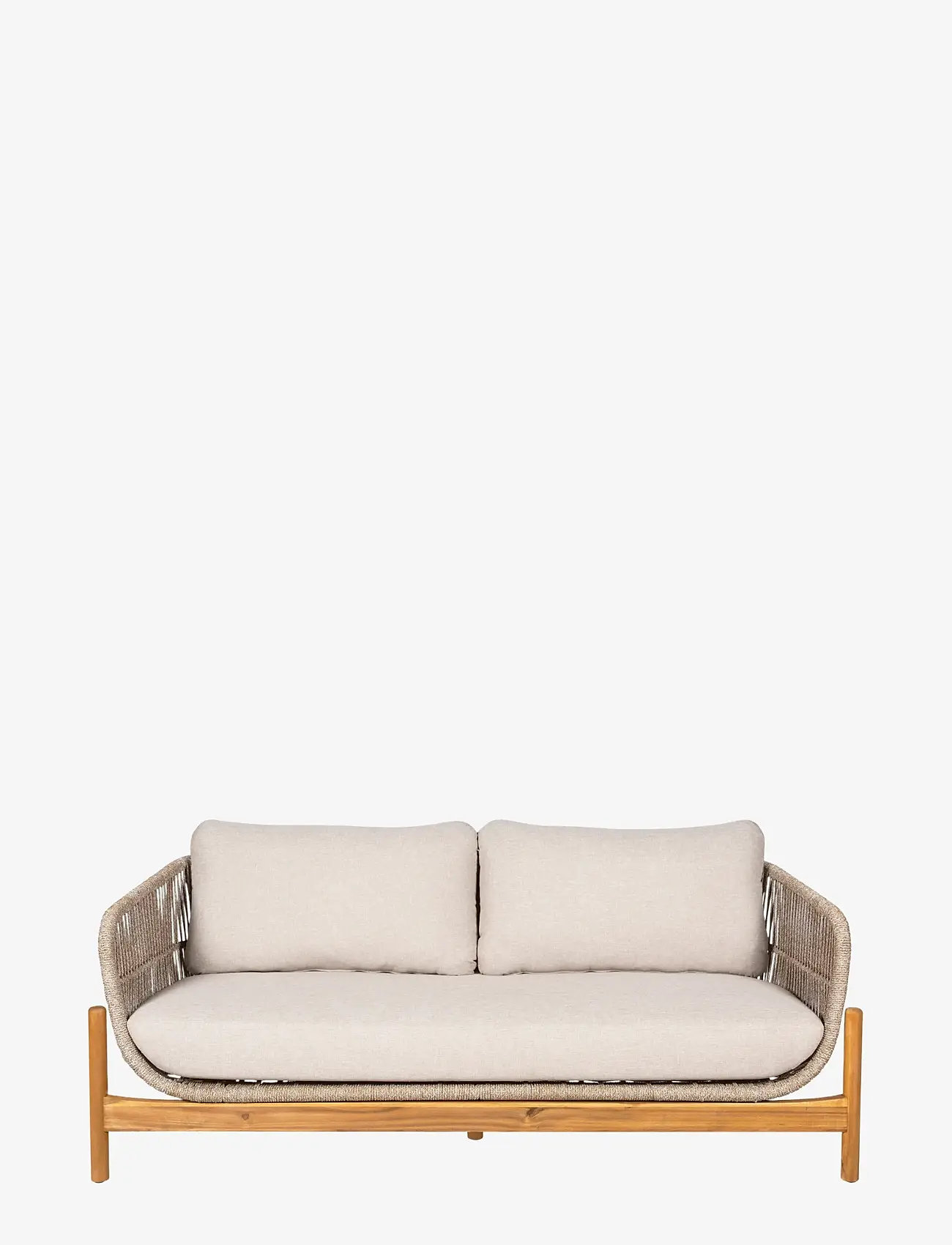 House Nordic - Alba - Lounge sofa, acacia, beige, incl. cushion - húsgögn - brown / beige - 1