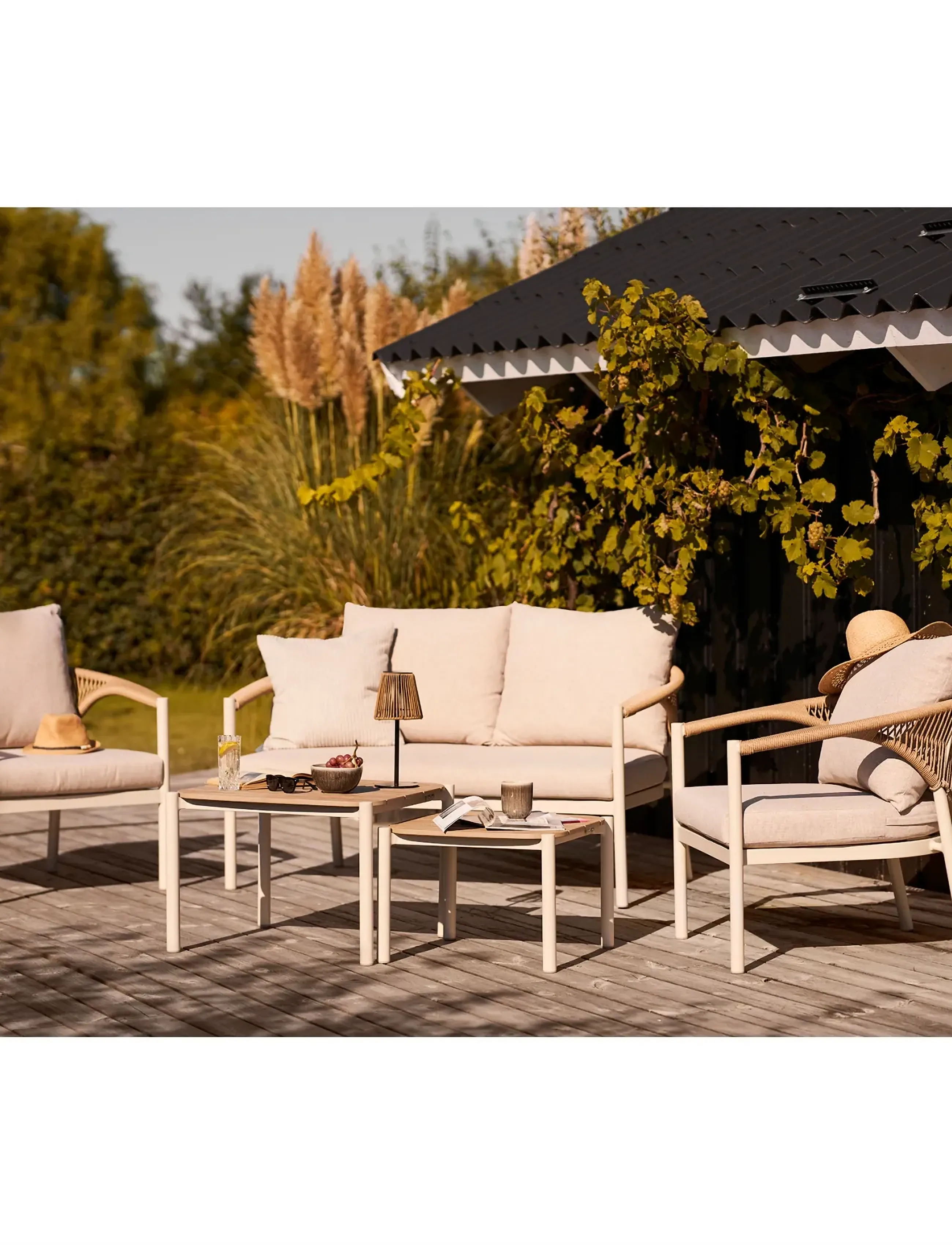 House Nordic Abro, 143X76X69 cm, Cream, Outdoor Environment > Outdoor Seating, Unisex