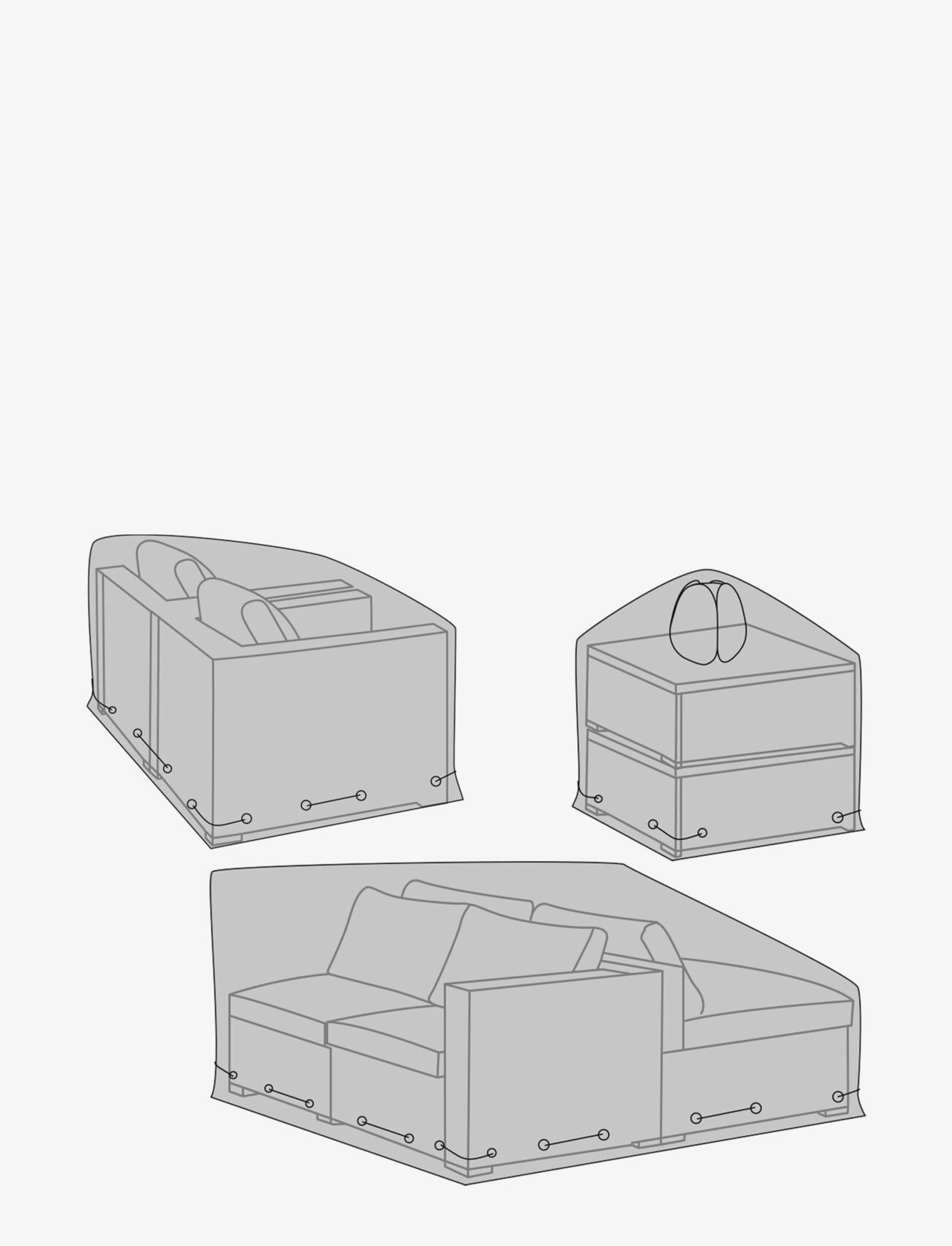 House Nordic - Covers for outdoor furniture - black - 1