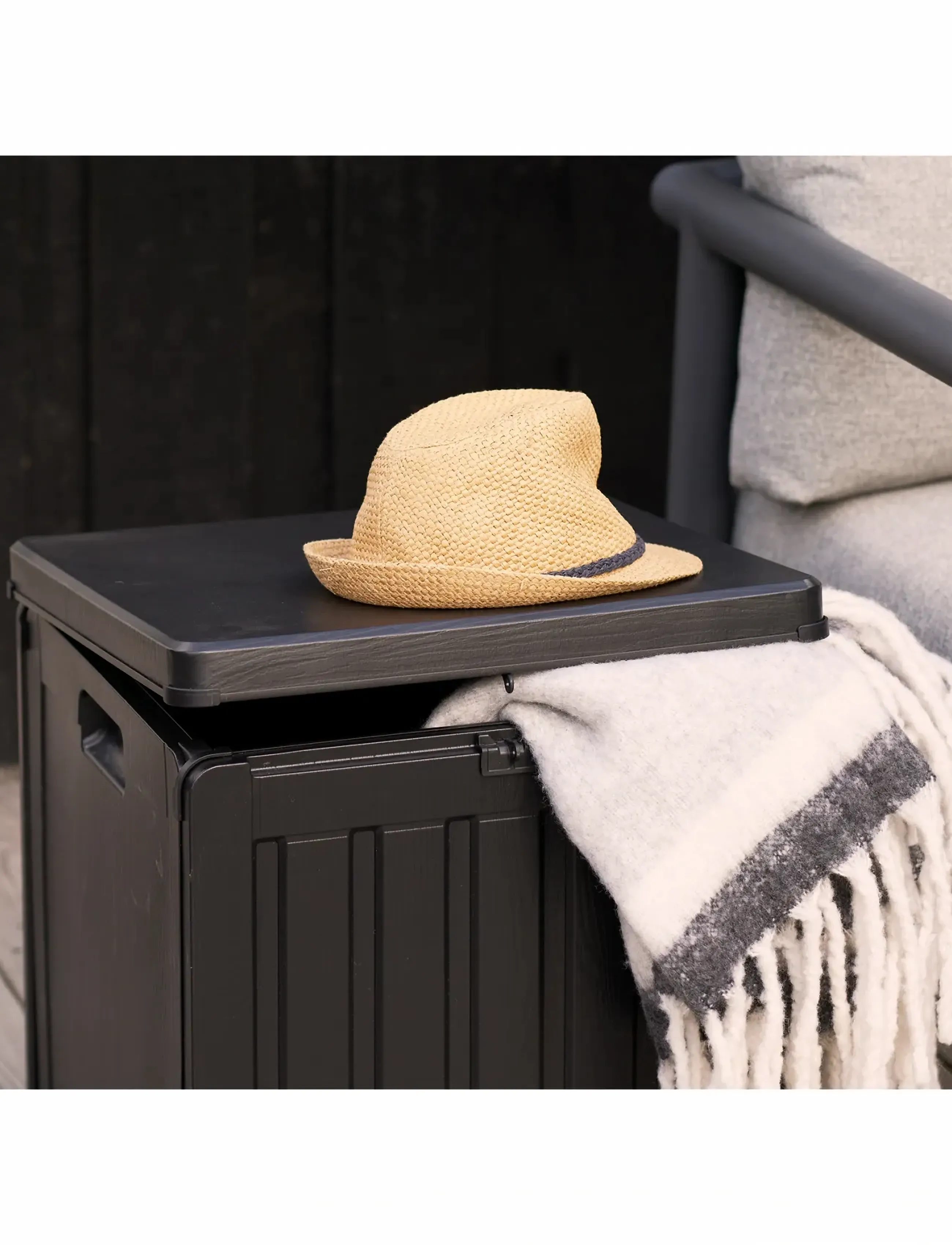 House Nordic Sobo, 42.8X42.8X46.4 cm, Black, Opbevaring > Opbevaringskurve, Unisex