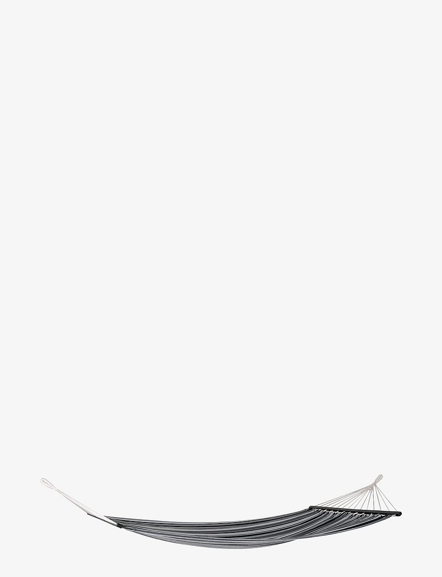 House Nordic - Teni - Hammock, polyester/cotton, larch, black/grey/white - meubles - grey / black - 2