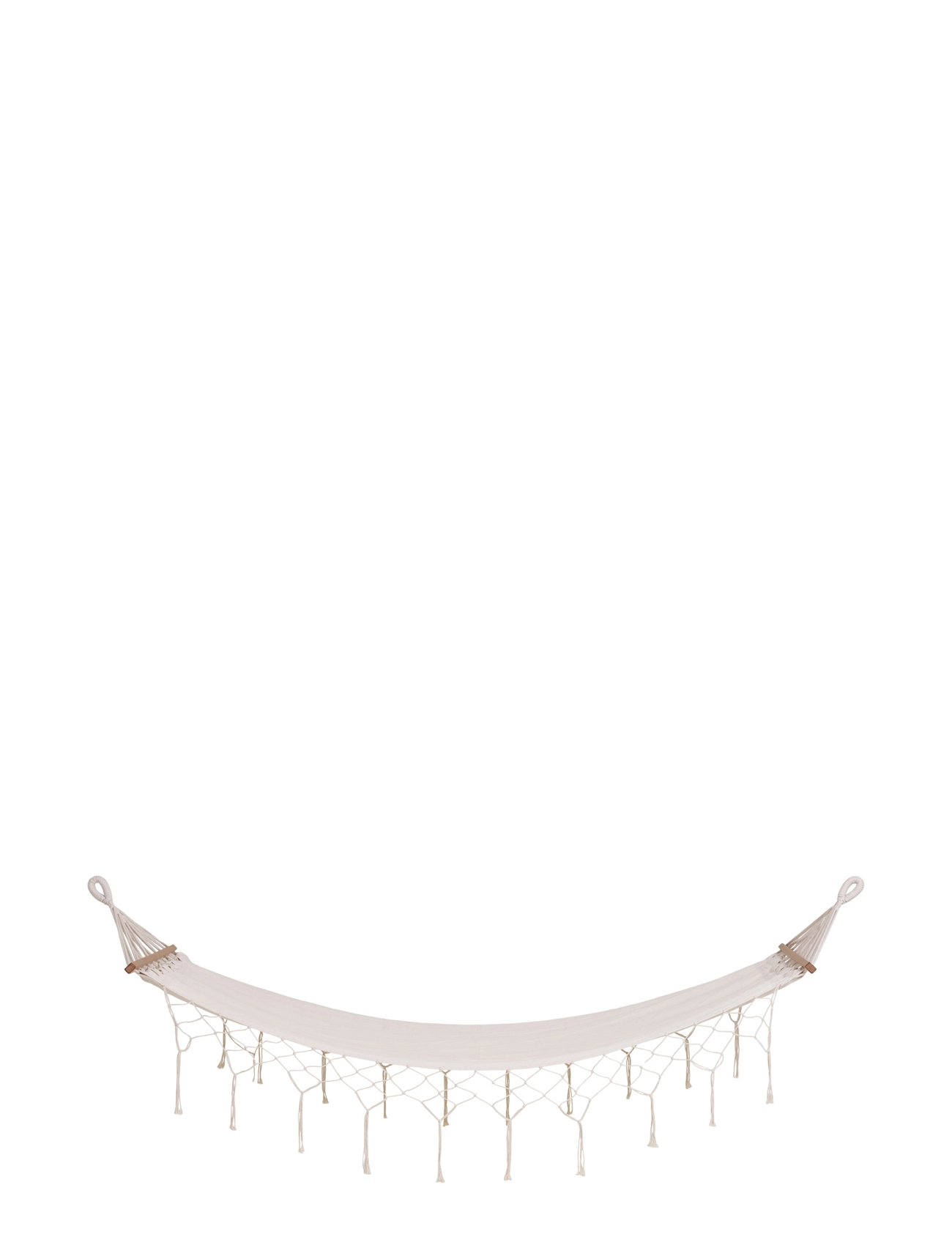 House Nordic Eli Hammock, Polyester/Cotton, Larch, Off White, Garden Tilbehør, Beige, Str: 200X80X3CM