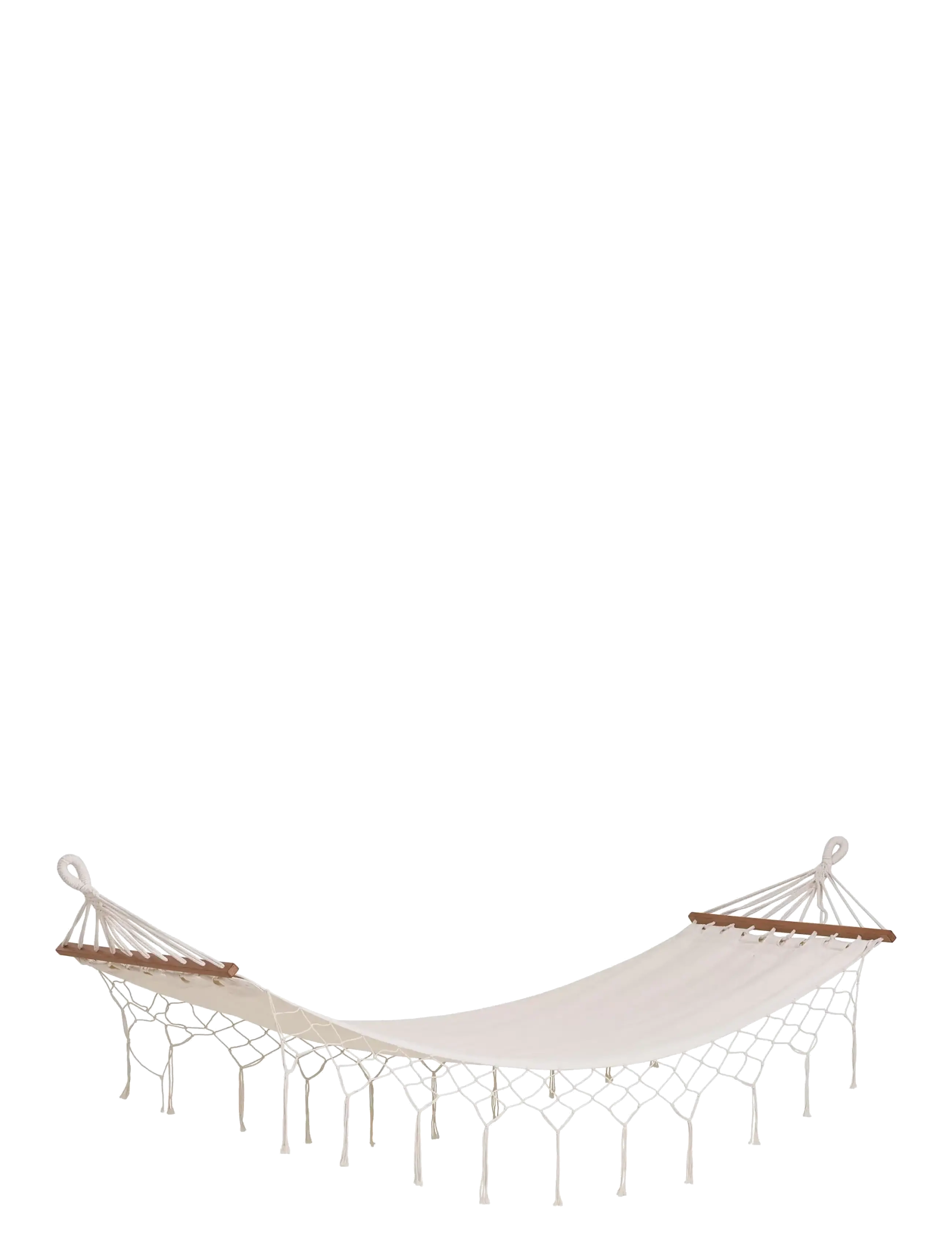House Nordic - Eli - Hammock, polyester/cotton, larch, off white - tuinaccessoires - off white - 2