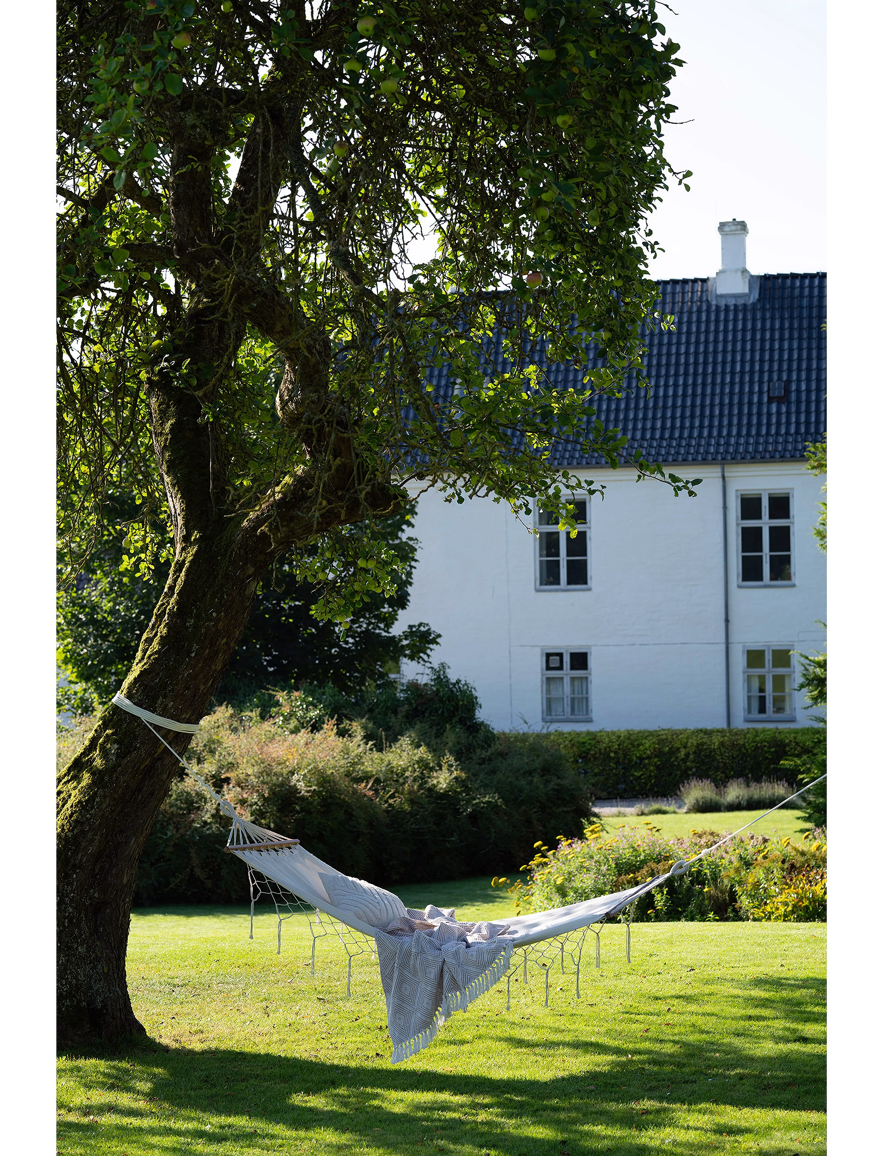 House Nordic - Eli - Hammock, polyester/cotton, larch, off white - tuinaccessoires - off white - 3