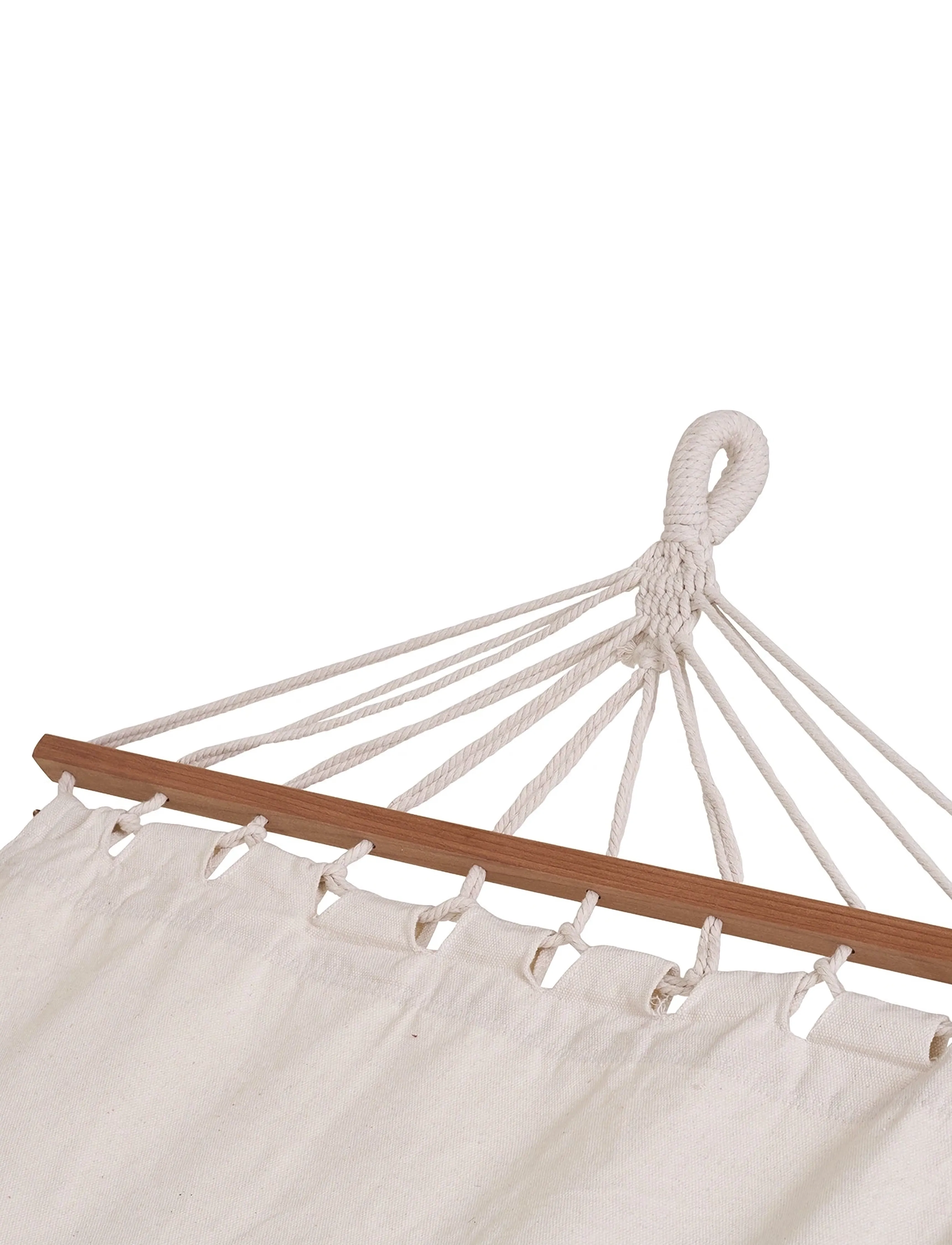 House Nordic - Eli - Hammock, polyester/cotton, larch, off white - tuinaccessoires - off white - 5