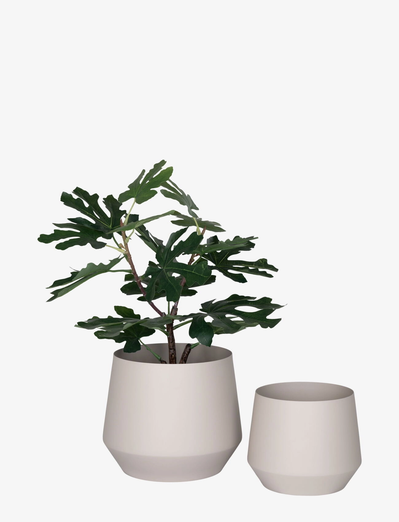 House Nordic - Berit - Flowerpot, steel, sand, set of 2 - blumentöpfe - sand - 2