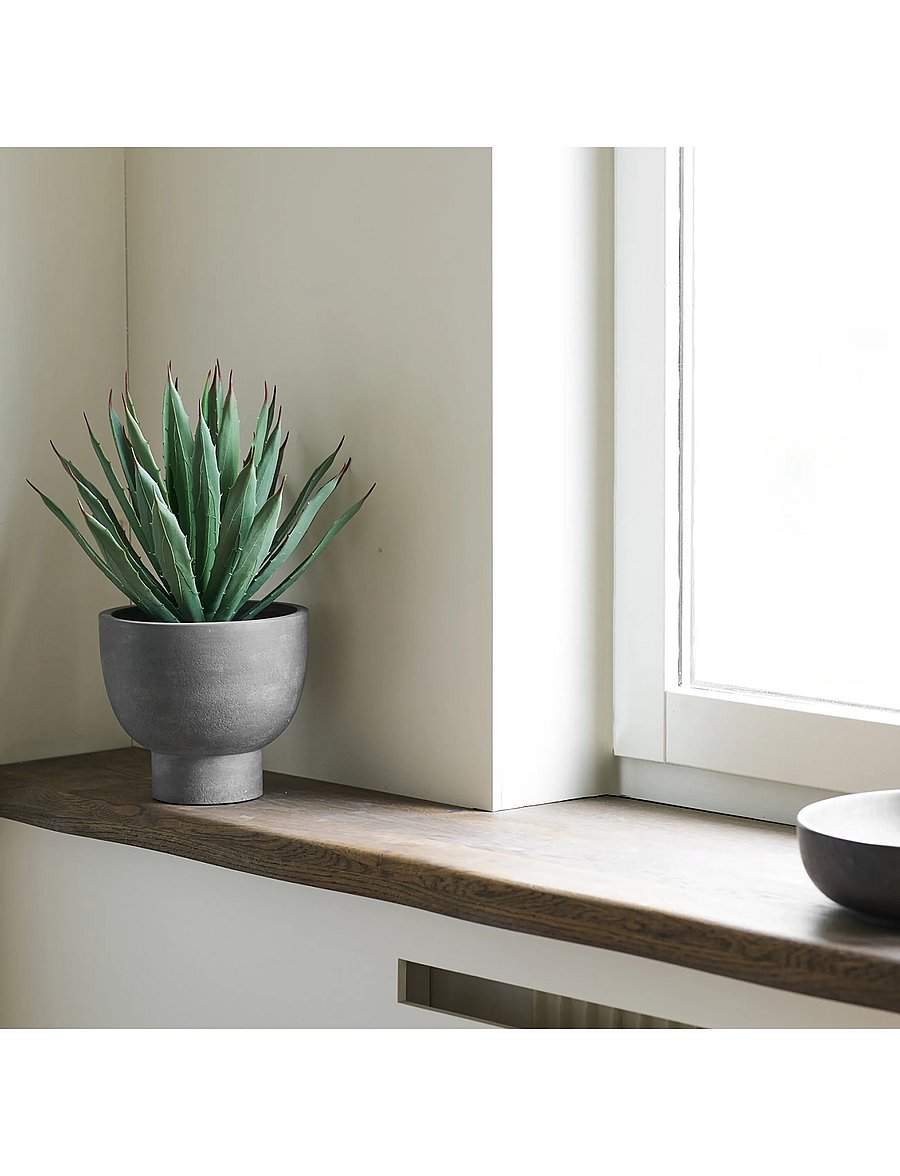 House Nordic - Thora - With pot, artificial - valentinstaggeschenke - grey / green - 0