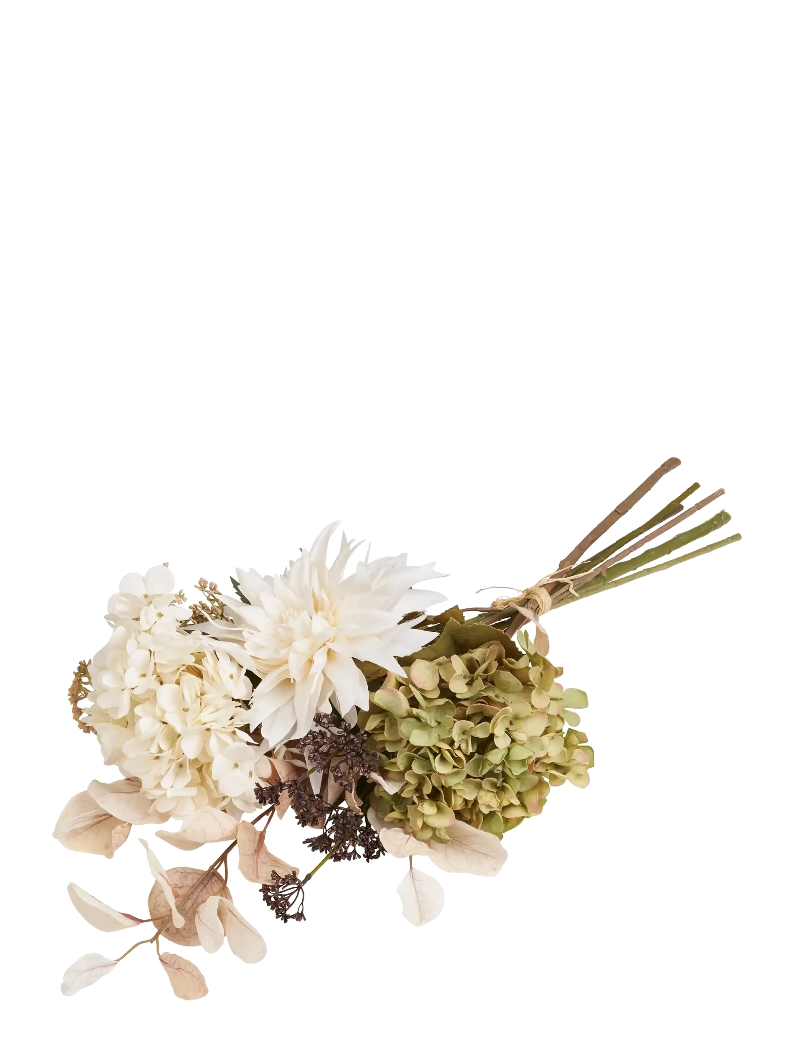 House Nordic Runa Hydrangea Bouquet, Artificial Flowers, Mix, Dried & Fake Flowers, Multi/mønstret, Str: 67 CM