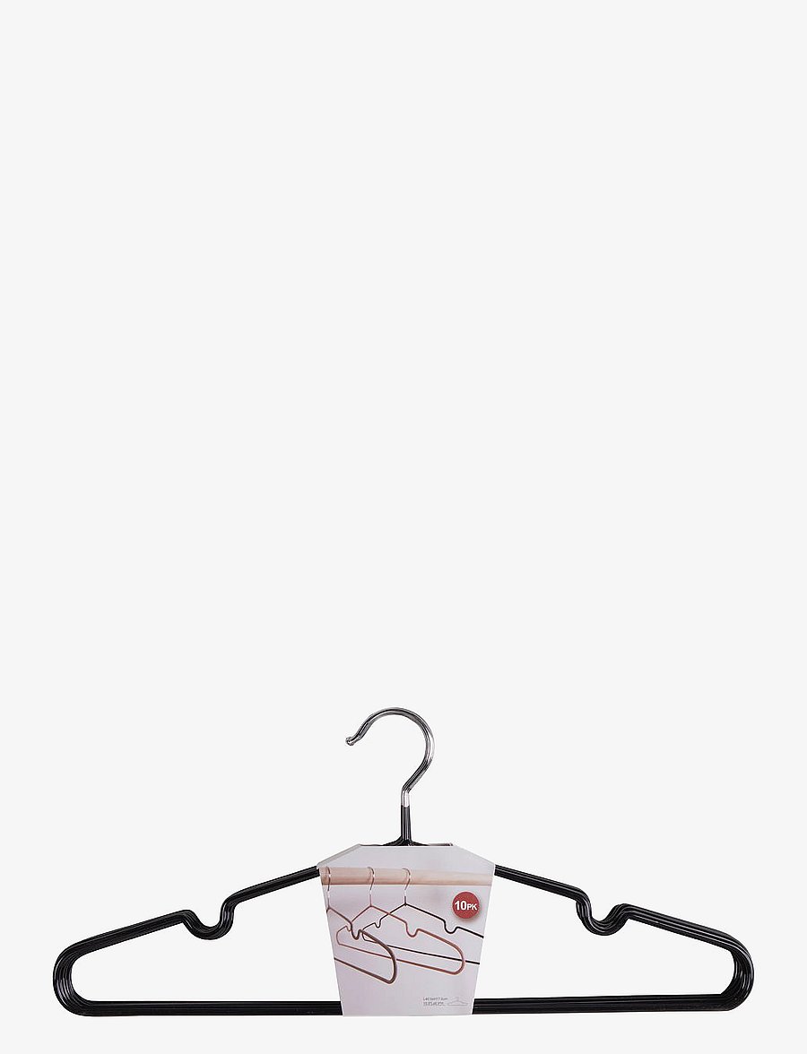 House Nordic - Hilda - Metal hangers with black coating, set of 10 - riidepuud - black - 1