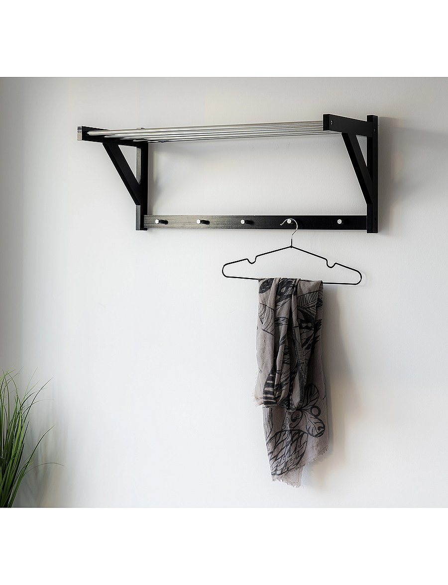 House Nordic - Hilda - Metal hangers with black coating, set of 10 - riidepuud - black - 4