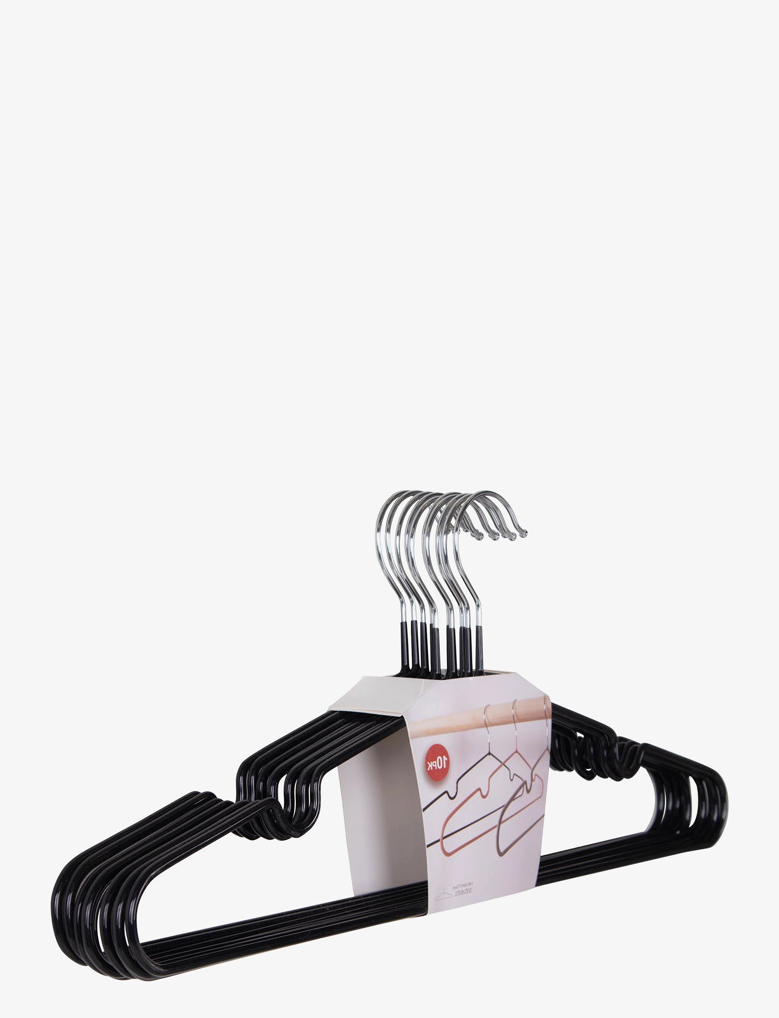 House Nordic - Hilda - Metal hangers with black coating, set of 10 - hangers - black - 3