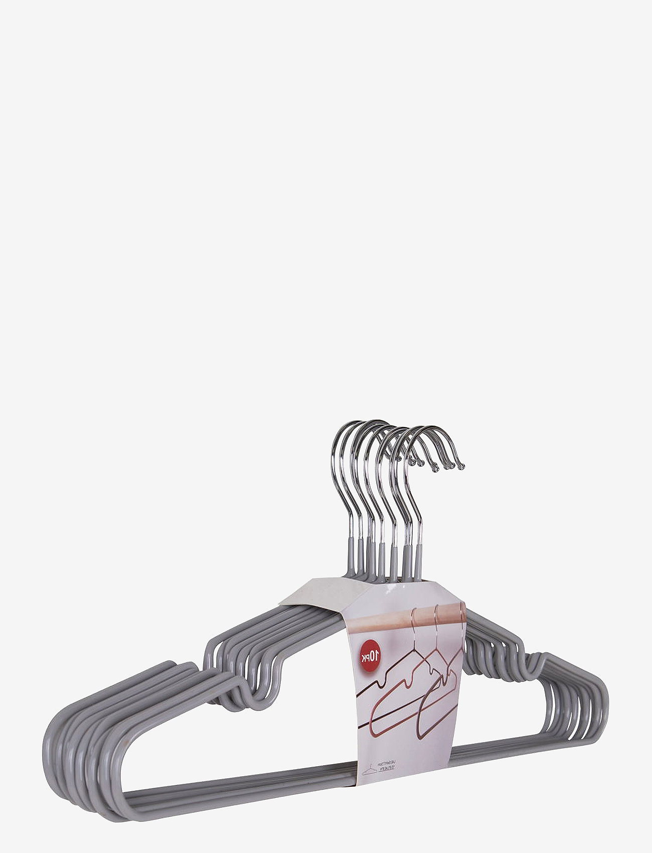 House Nordic - Hilda - Metal hangers with grey coating, set of 10 - riidepuud - grey - 3