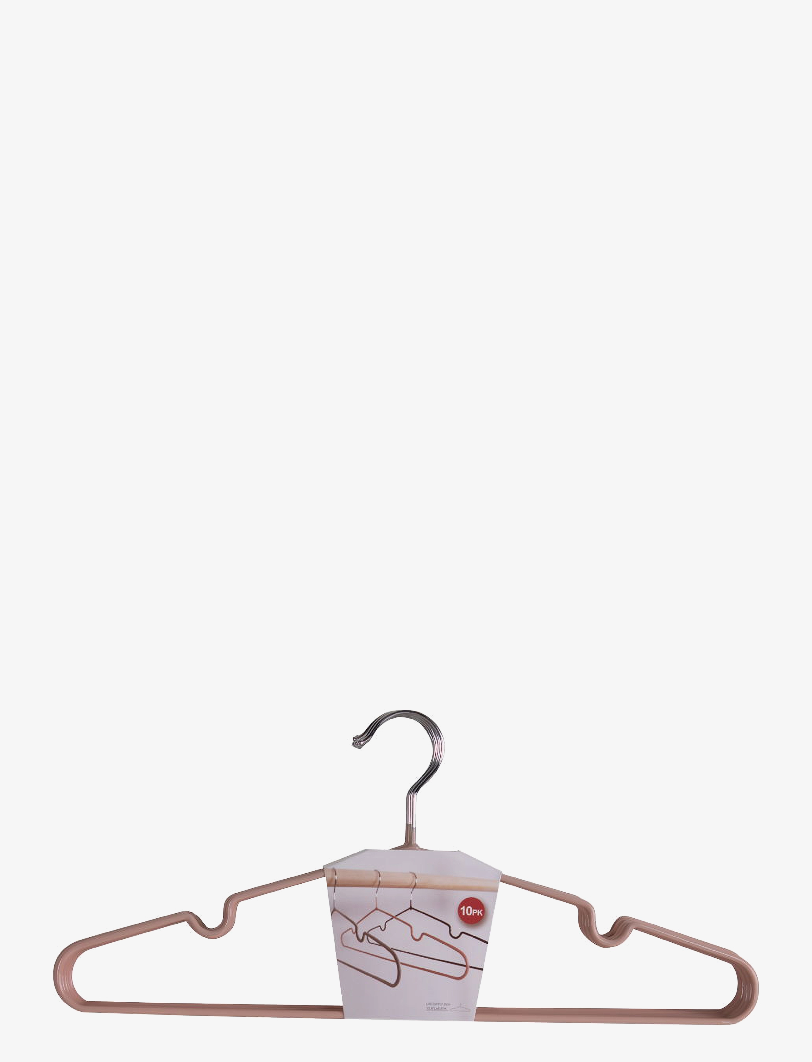 House Nordic Hilda Metal Hangers With Rose Coating, Set Of 10, Hangers, Pink, Str: ONE SIZE