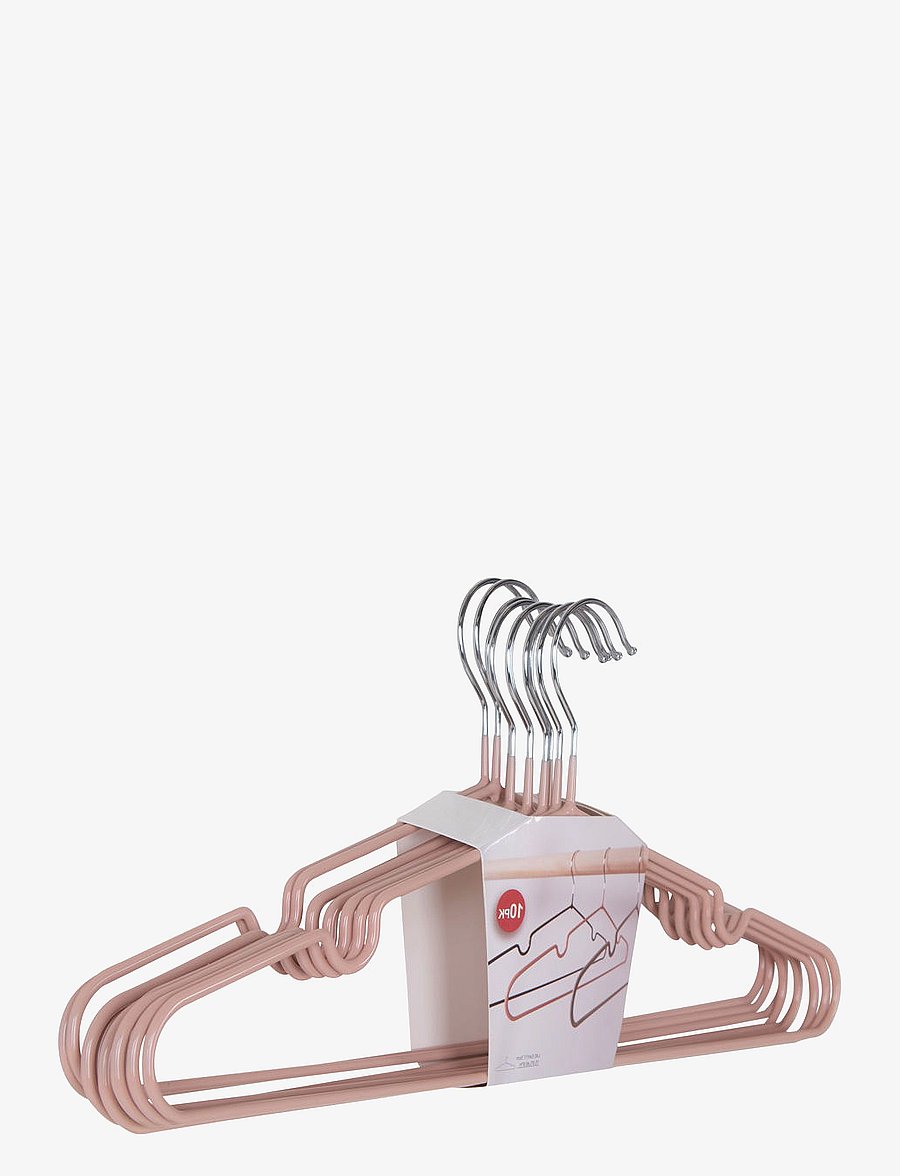 House Nordic - Hilda - Metal hangers with rose coating, set of 10 - riidepuud - rose - 3