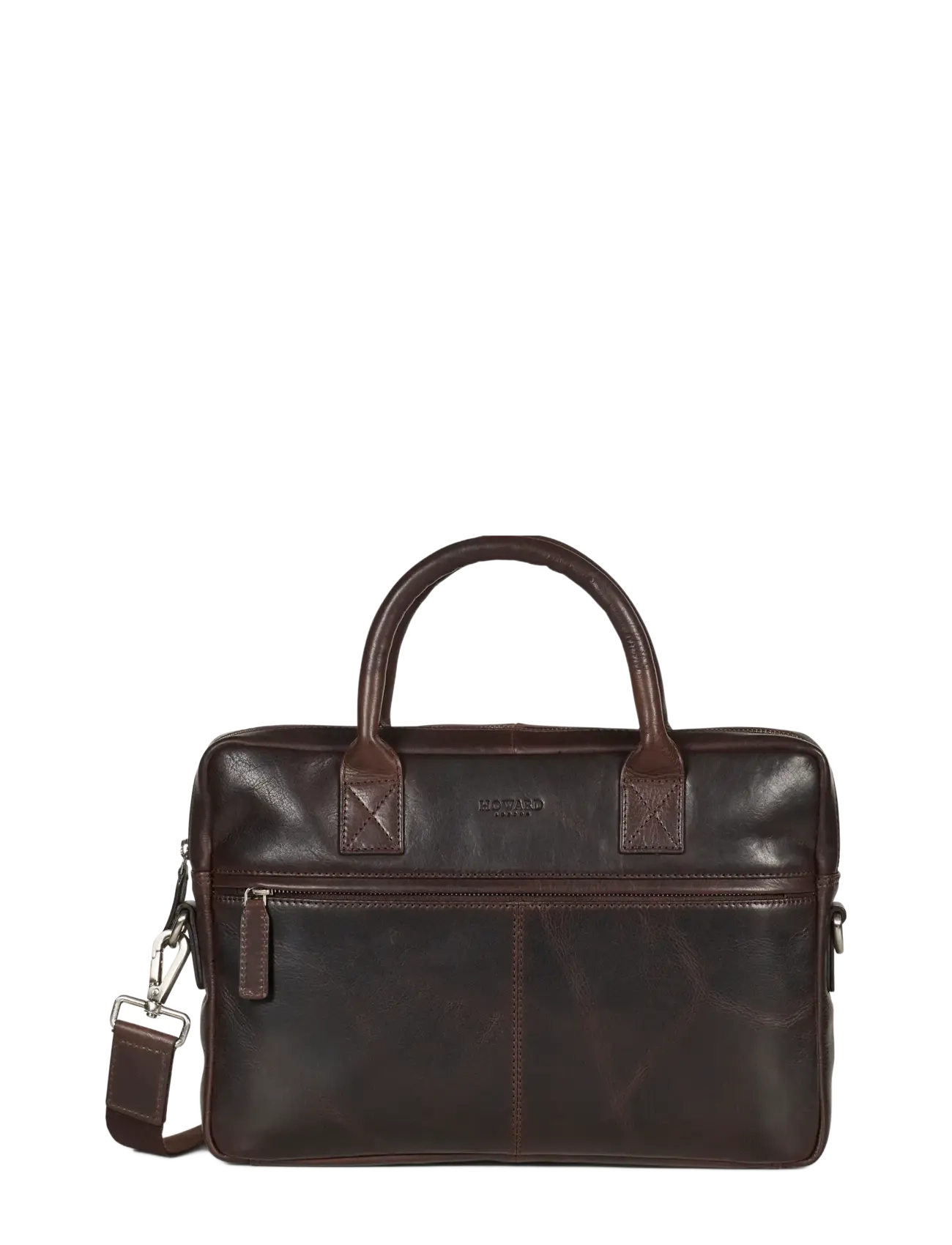 Howard London Laptop Bag Evan - Vesker - DARK BROWN / brown