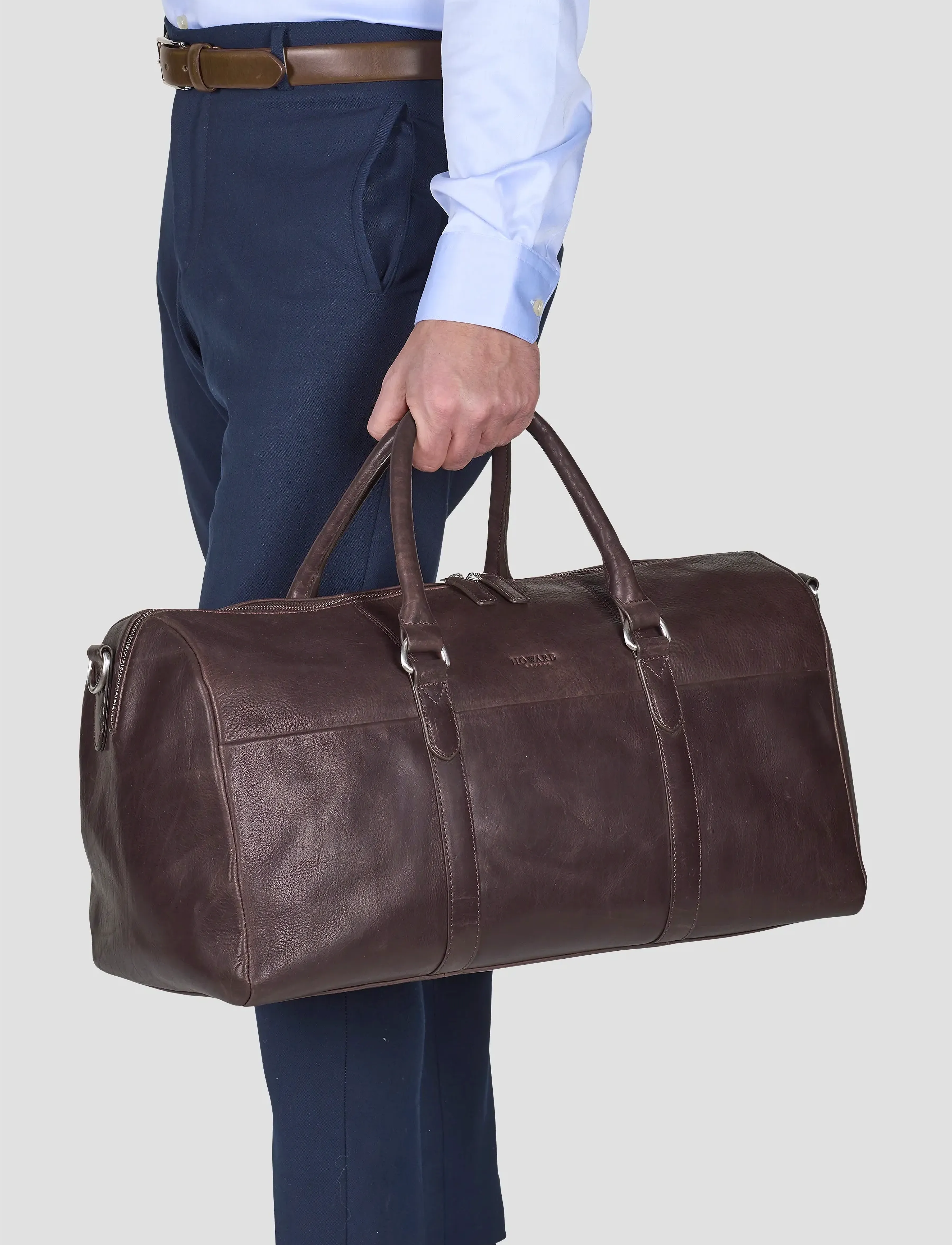 Howard London Weekend Bag Victor, One Size, Brown, Tasker > Weekend- Og Gymnastiktasker, Herre