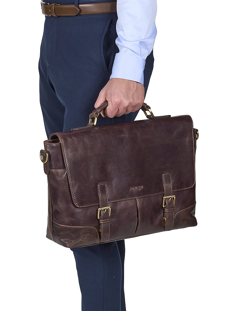 Howard London - Briefcase Bag James - nach anlass kaufen - dark brown - 0