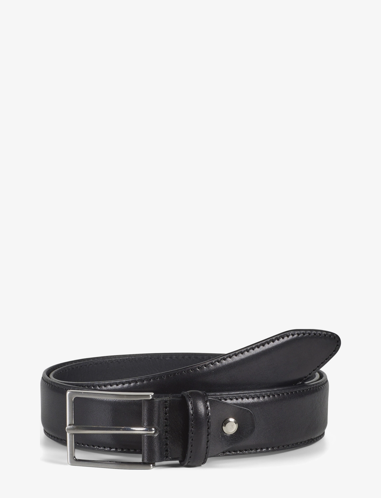 Howard London Leather Belt Charles - Belts - BLACK / black